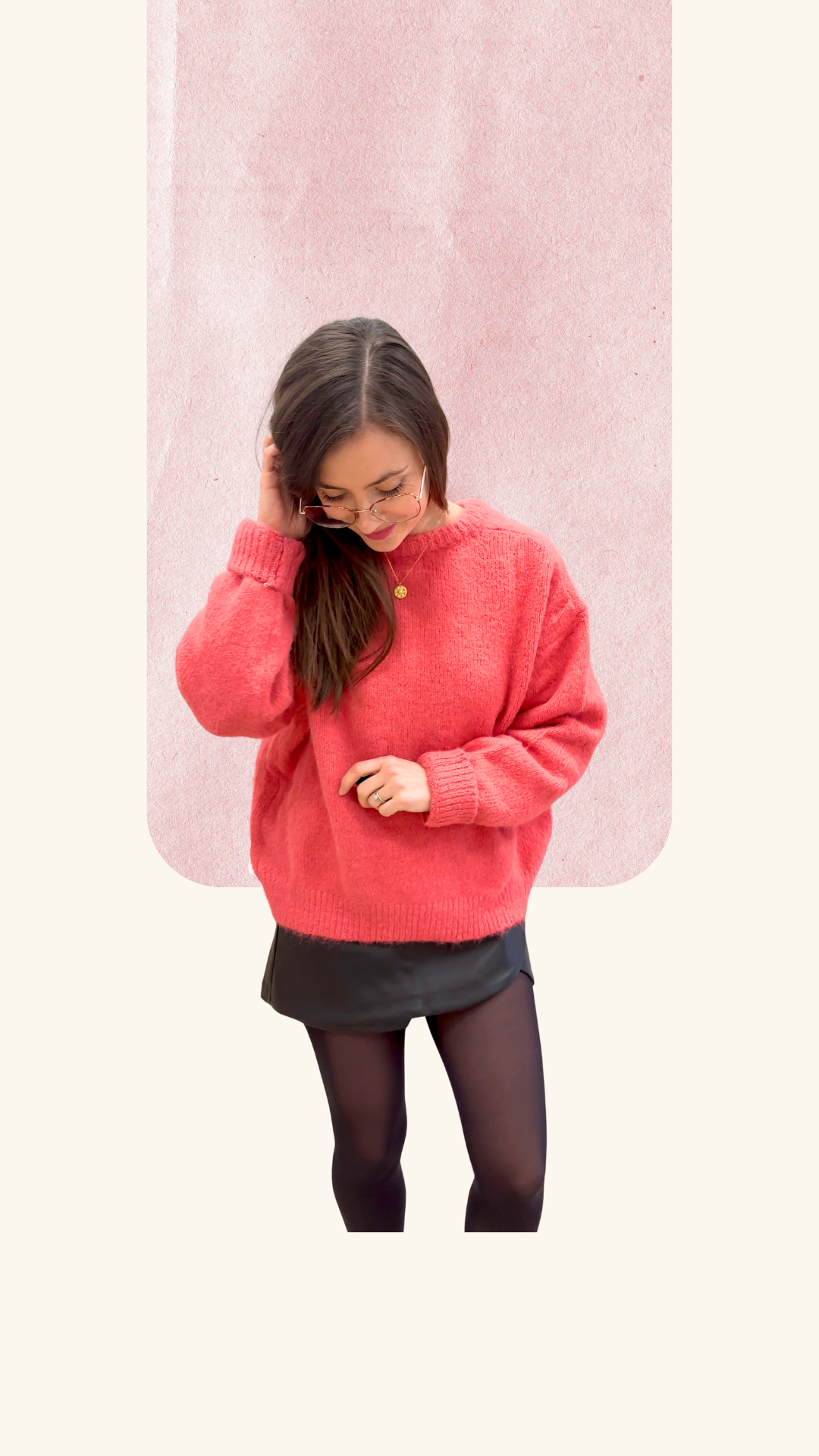 Gilet Thelma framboise