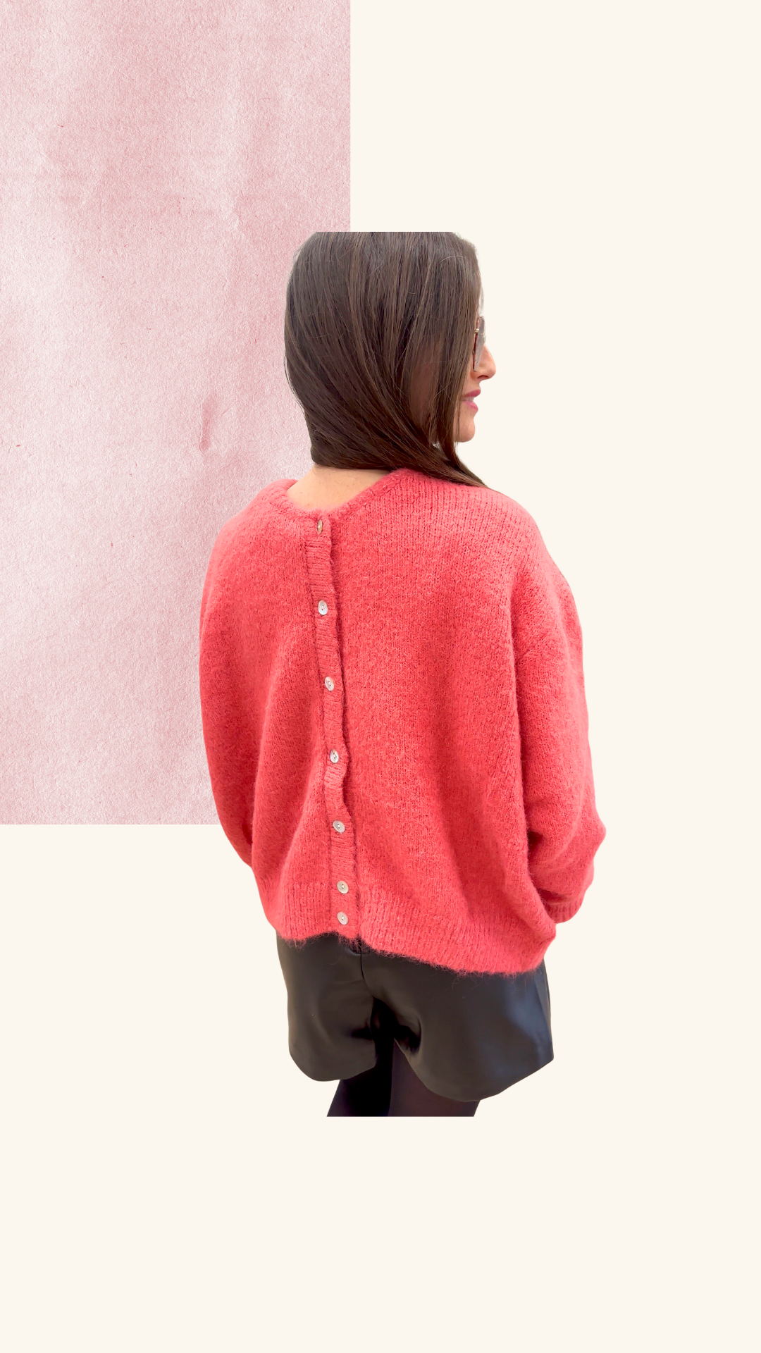 Gilet Thelma framboise