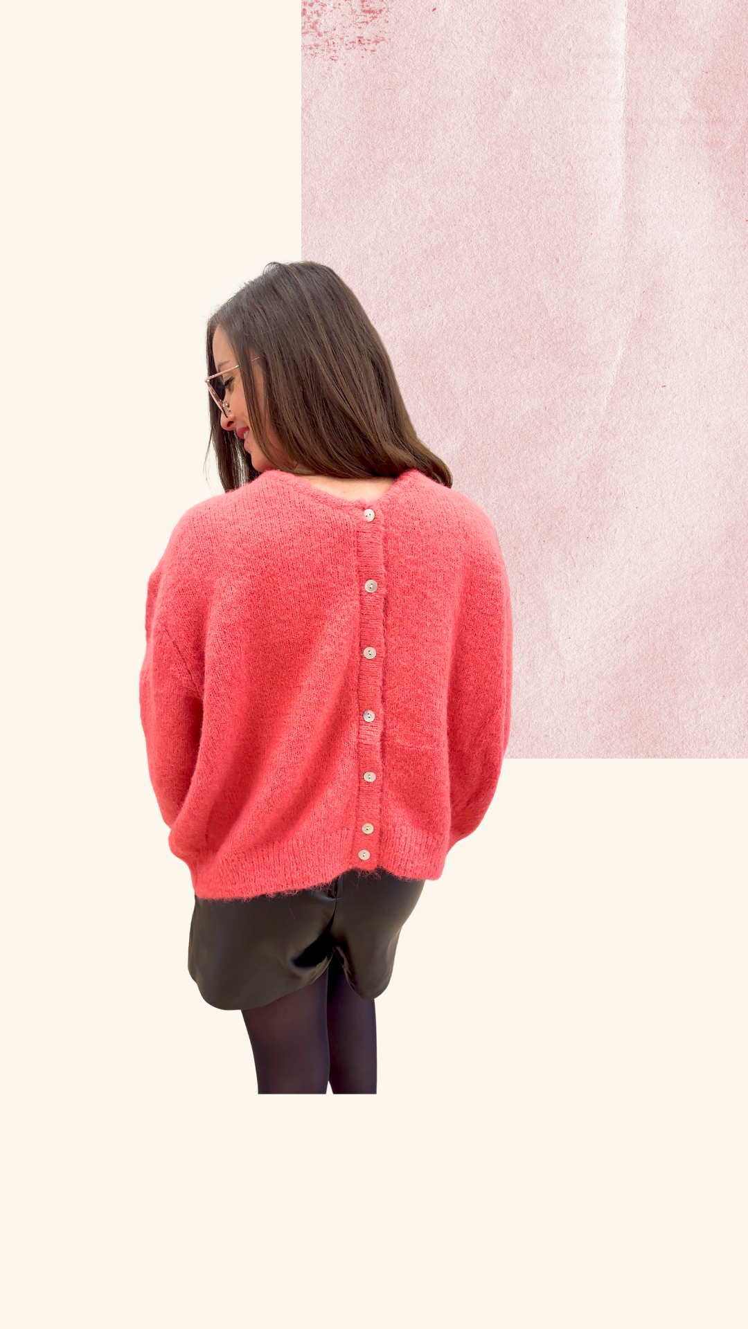 Gilet Thelma framboise