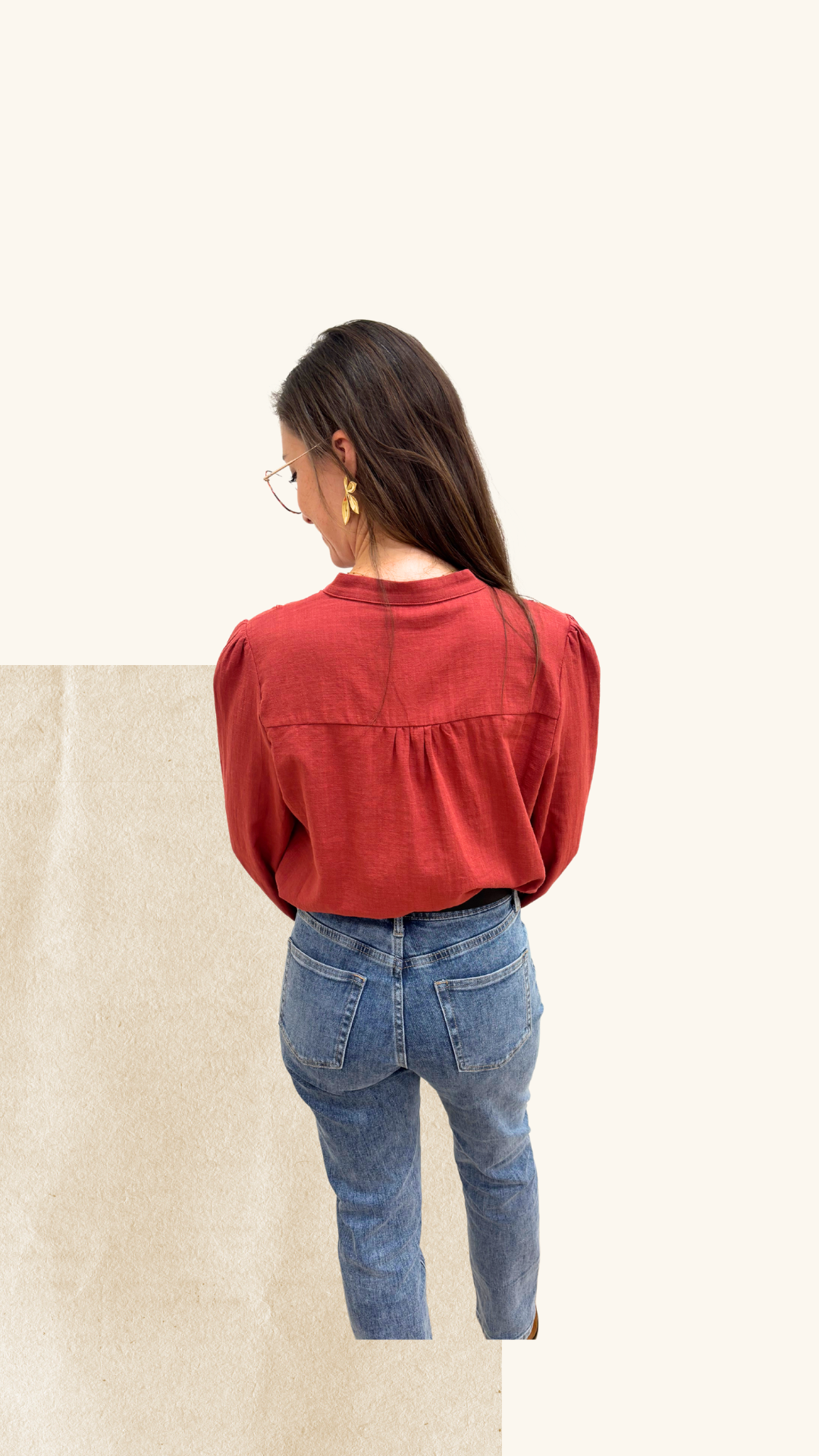 Chemise Coline terracotta