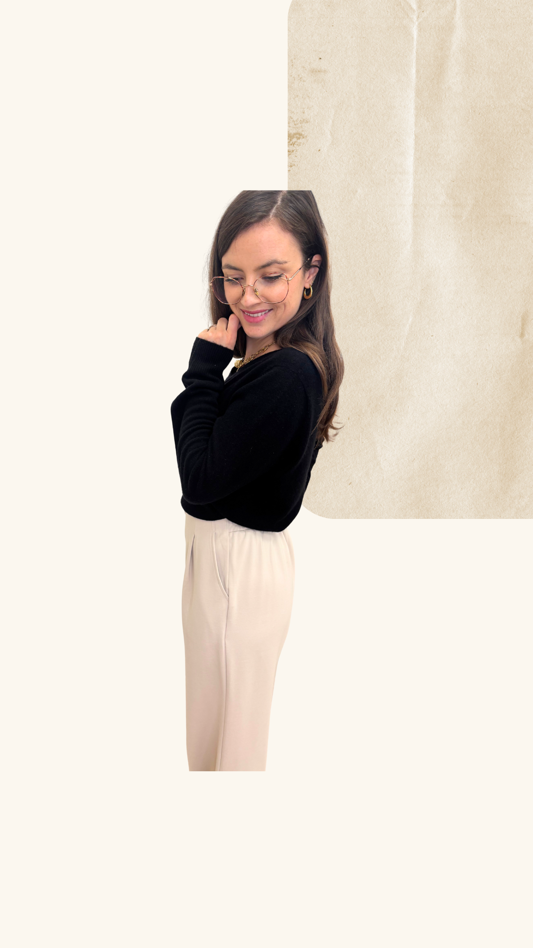 Pantalon loungewear Ambre beige