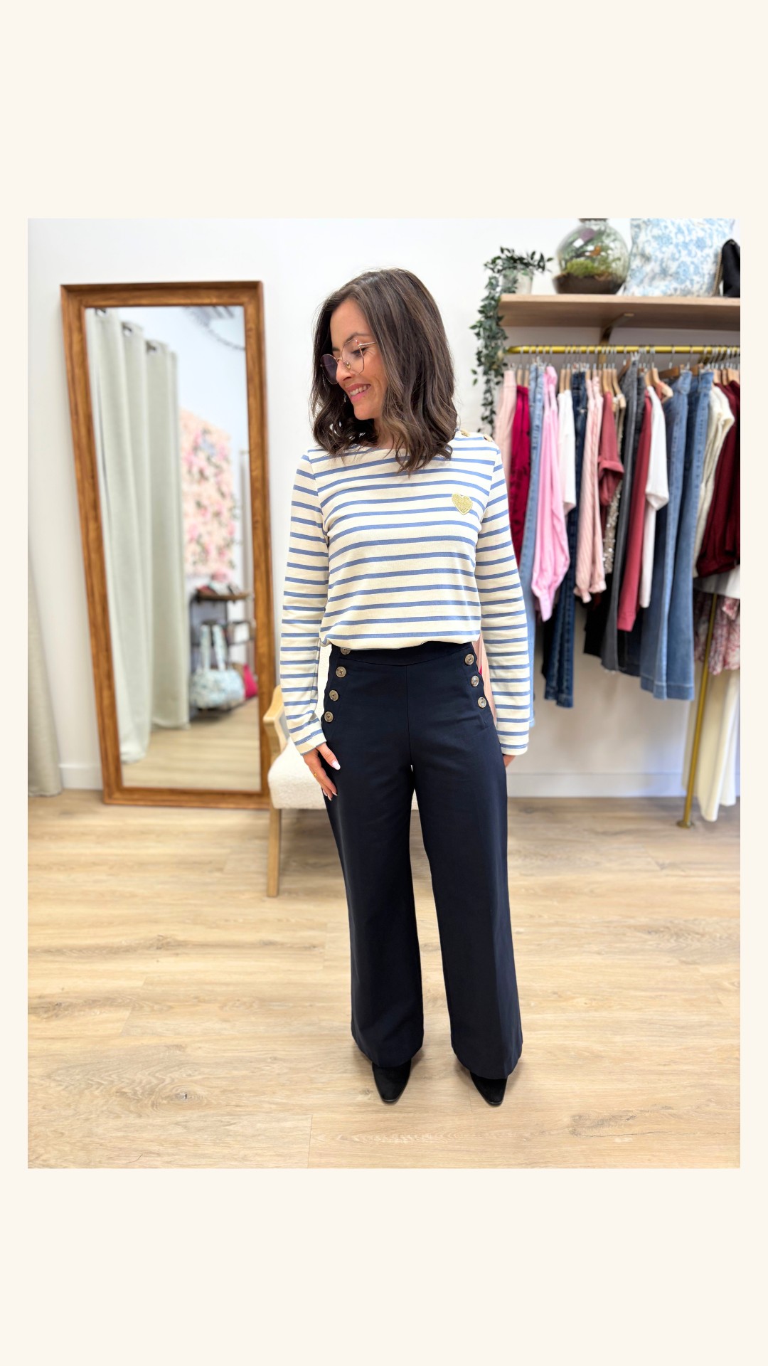 Pantalon Clémentine marine