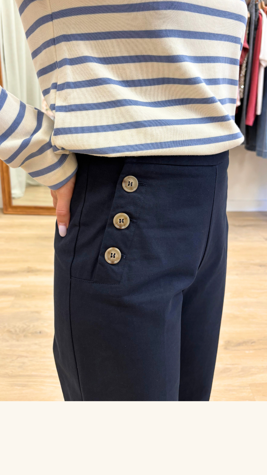 Pantalon Clémentine marine