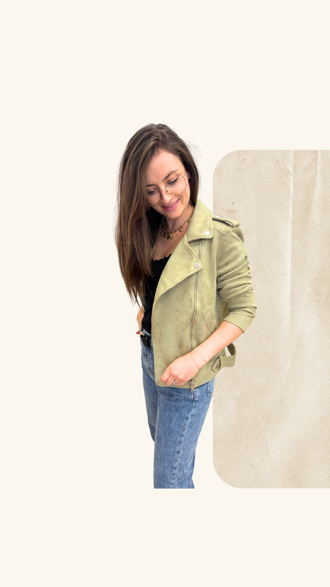 Veste perfecto Candice verte