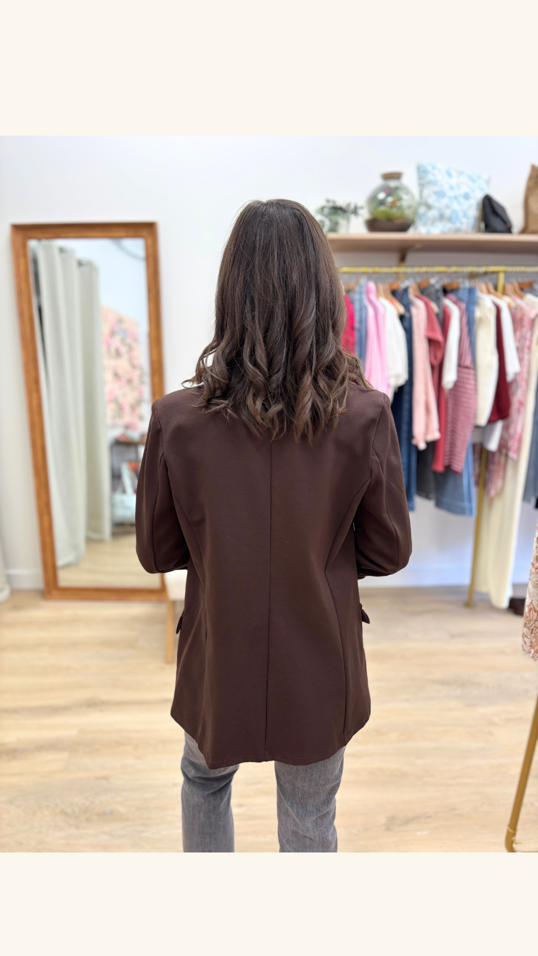 Veste tailleur Sixtine marron