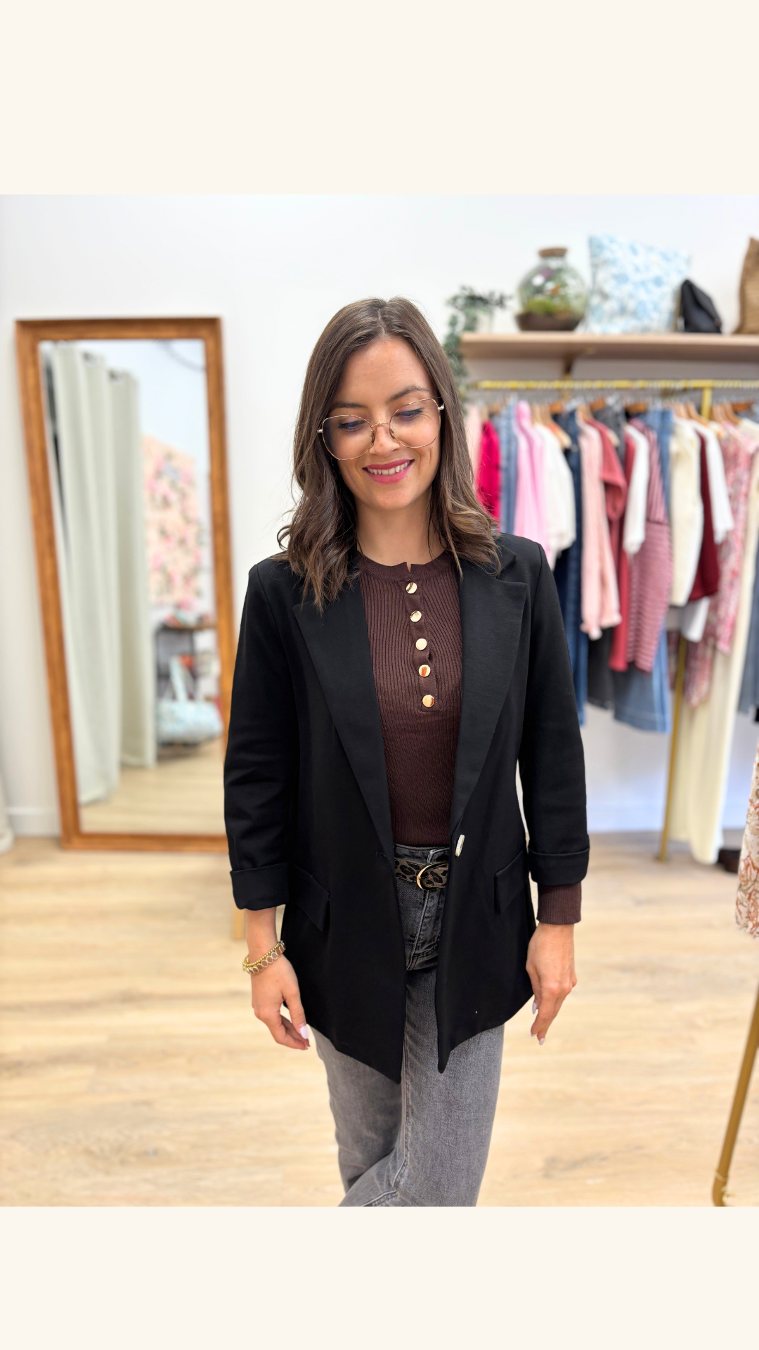 Veste tailleur Sixtine noire