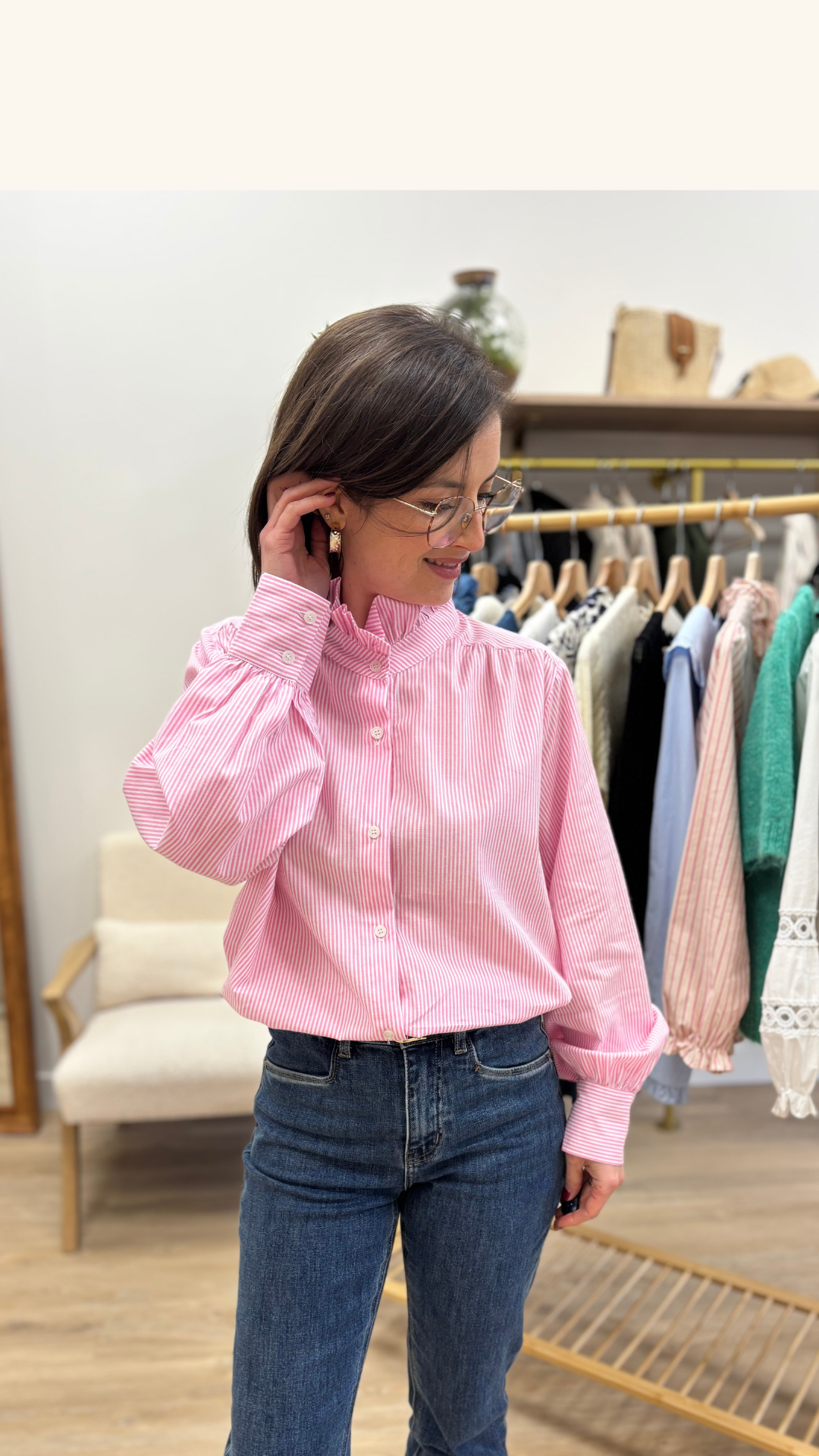 Chemise Johanna rose