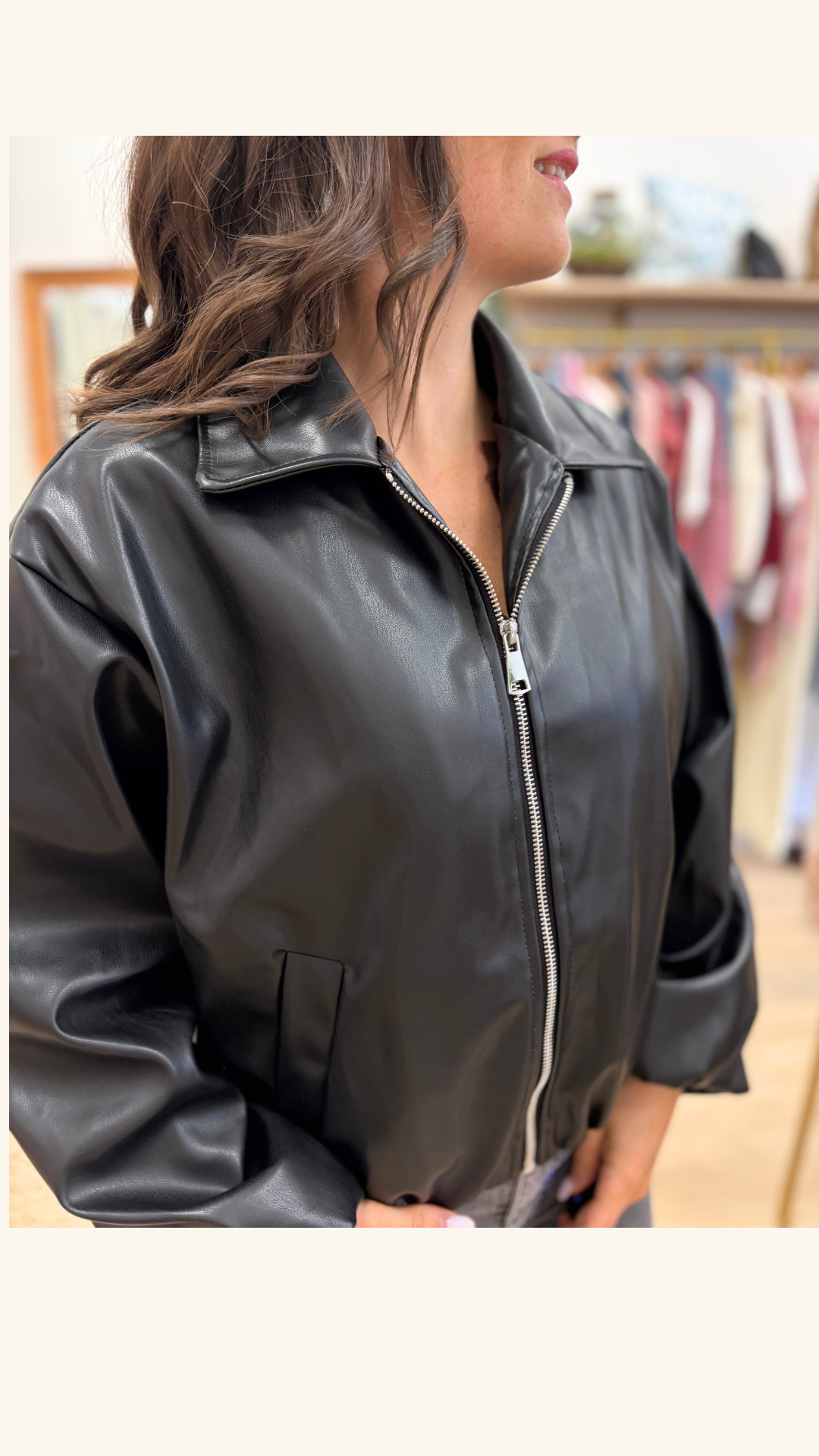 Bomber Angèle noir