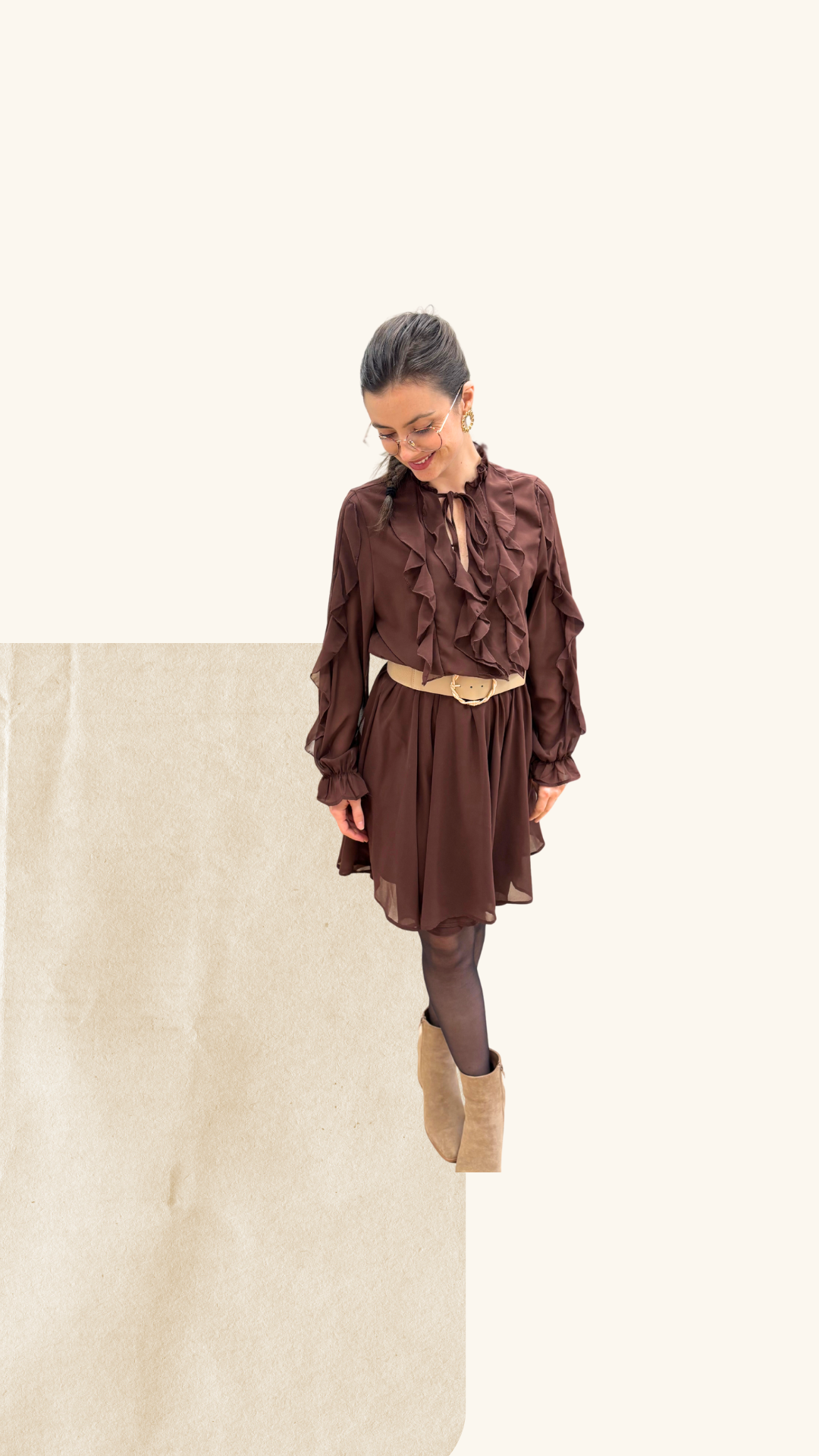 Robe Charlize chocolat