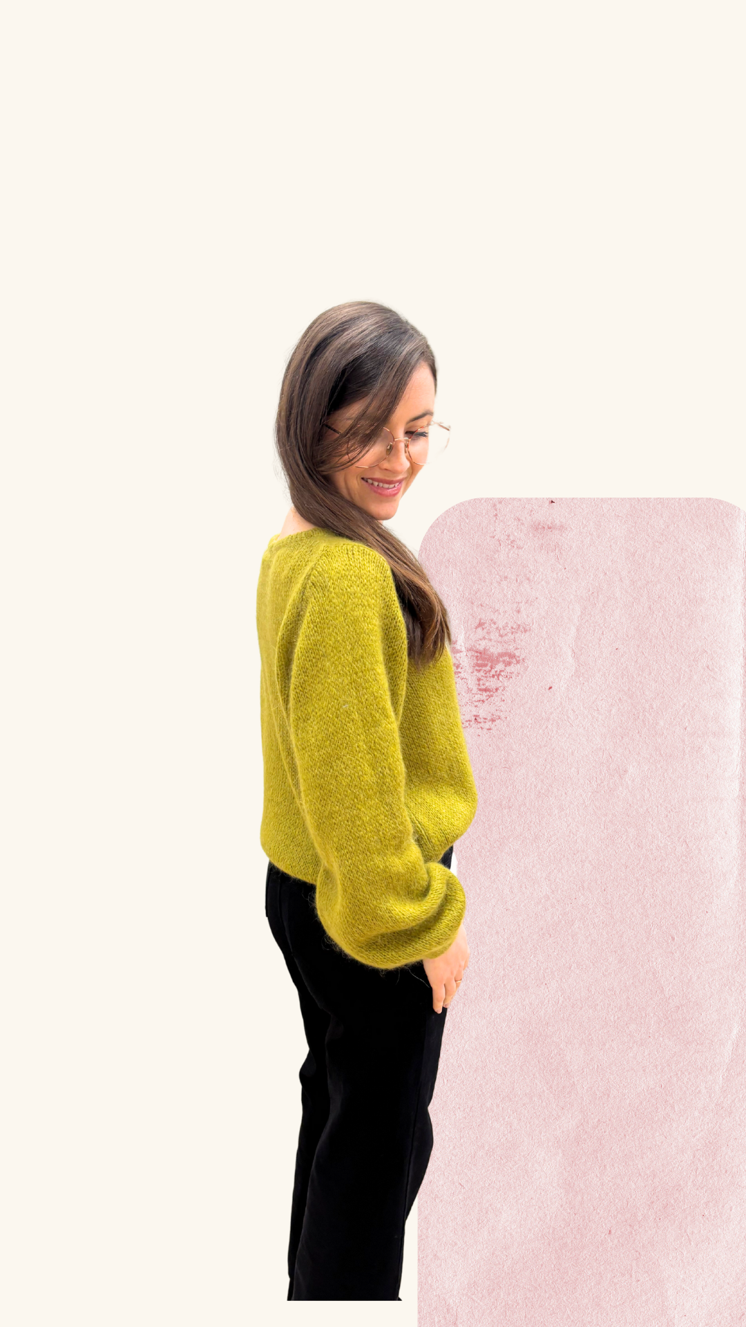 Maille Maeva olive Mohair