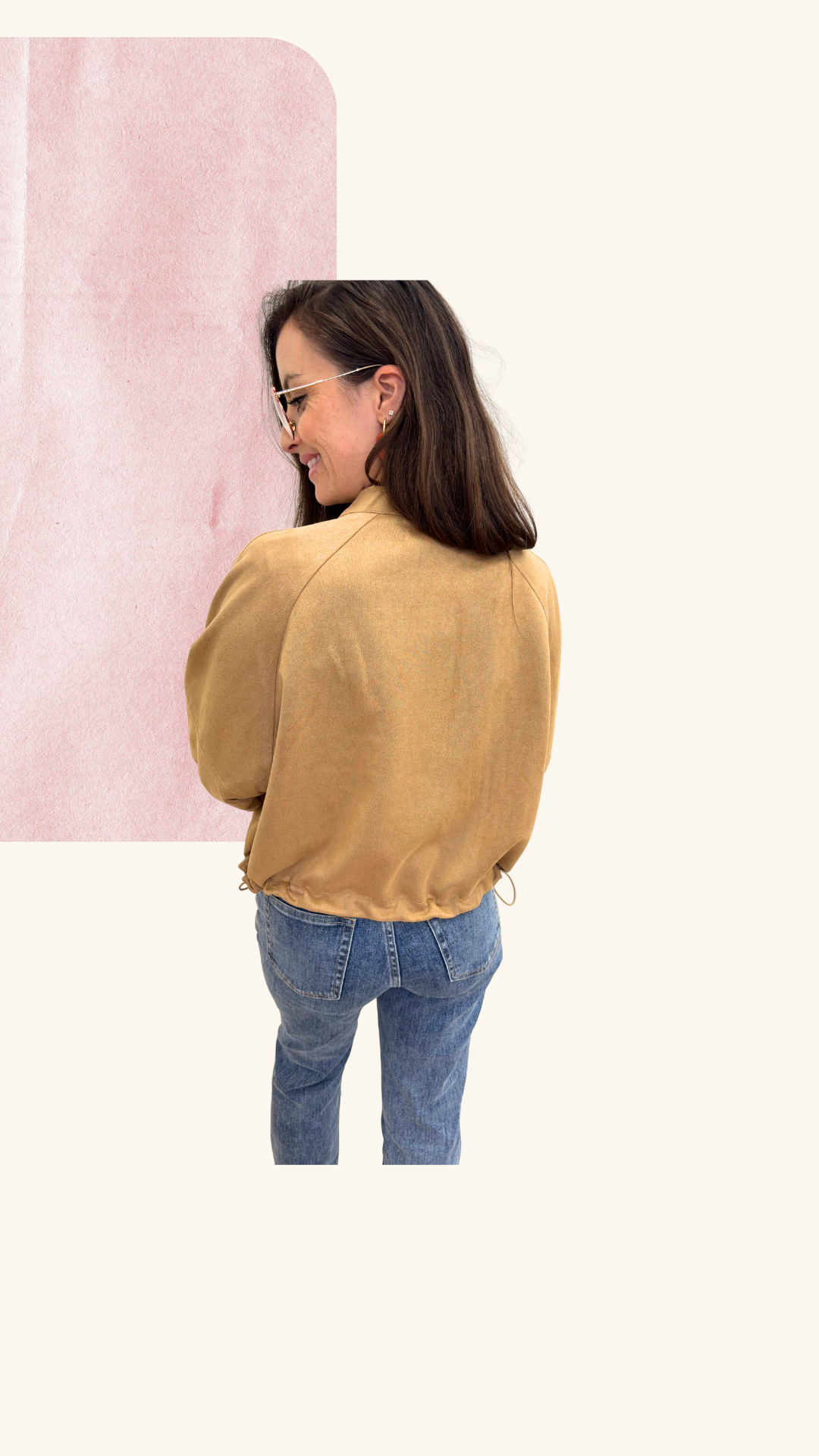 Veste courte Océane camel