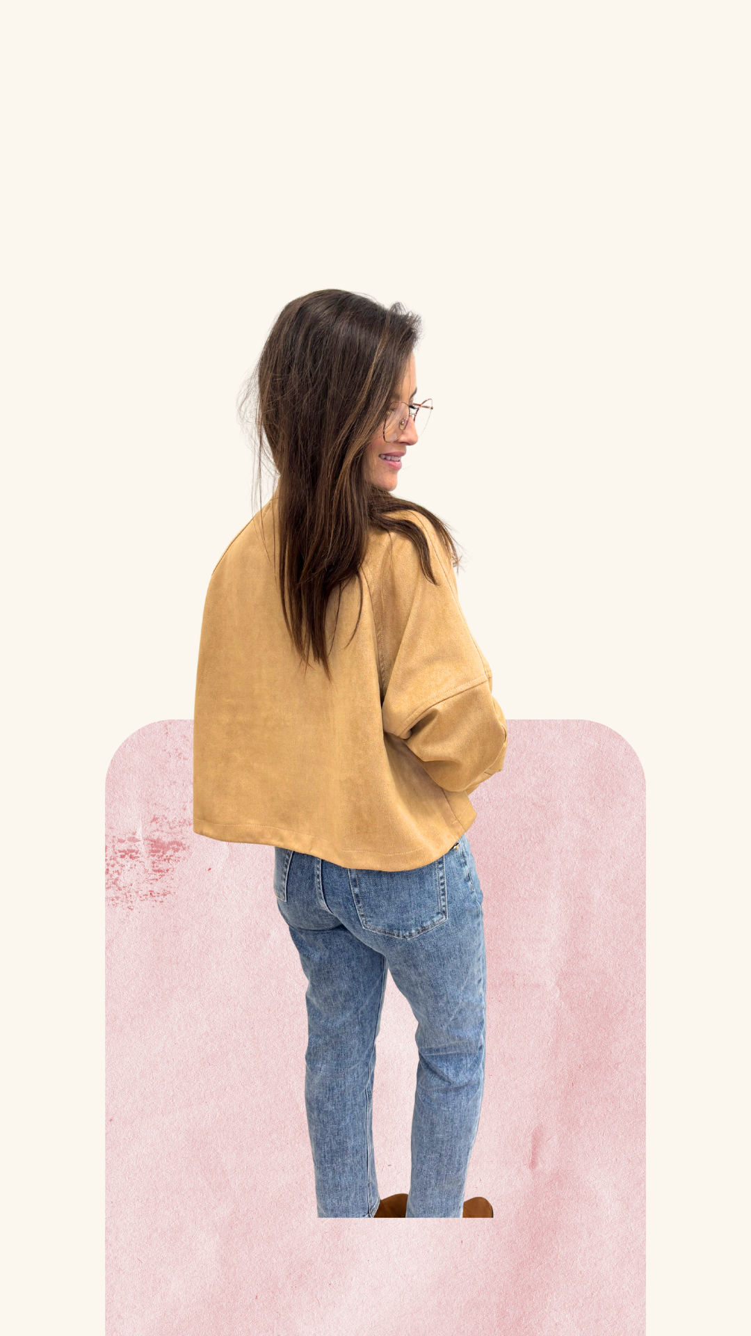 Veste courte Océane camel