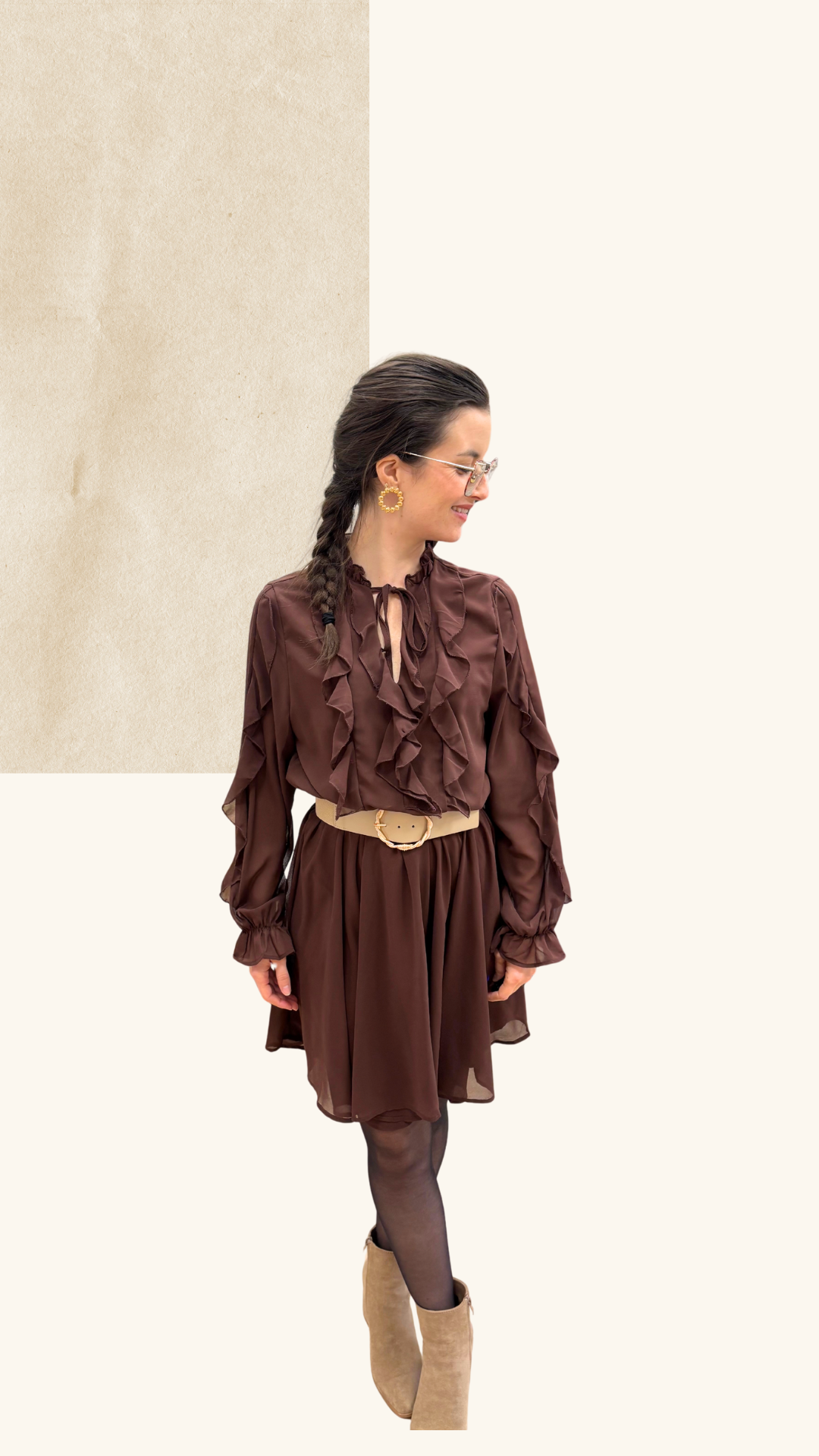 Robe Charlize chocolat