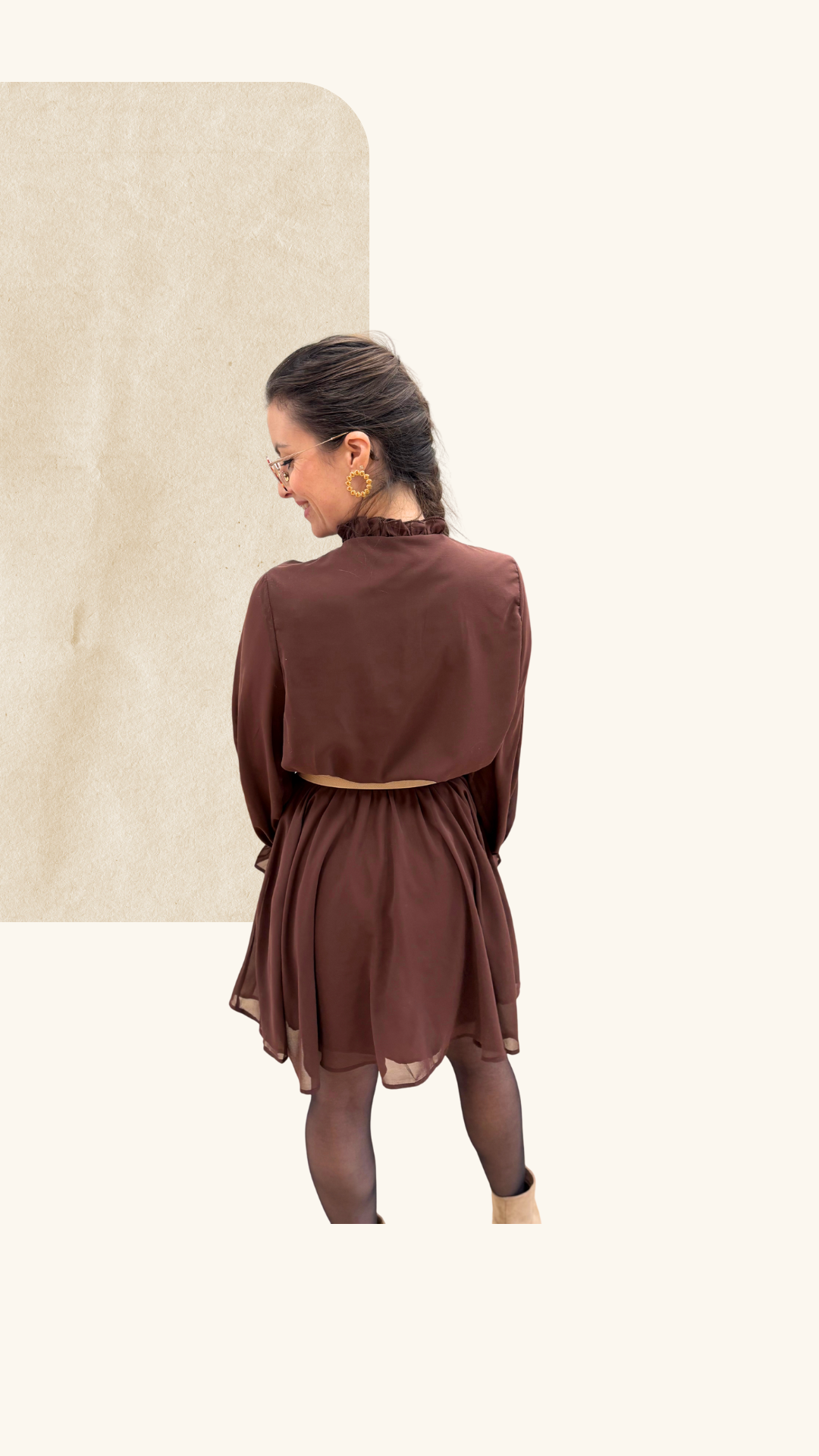 Robe Charlize chocolat