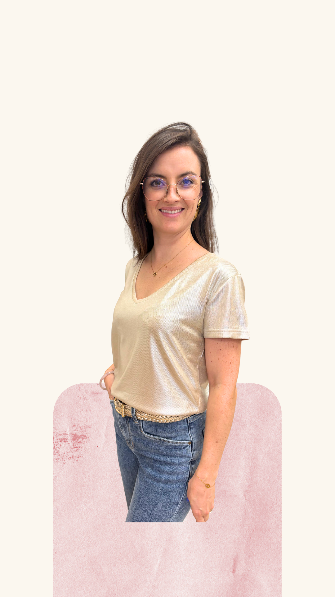 T-shirt Mattéo doré