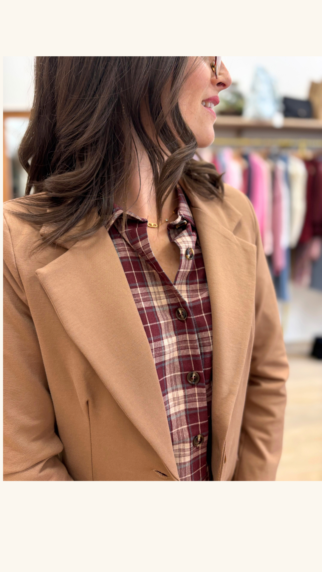 Veste courte Quitterie camel