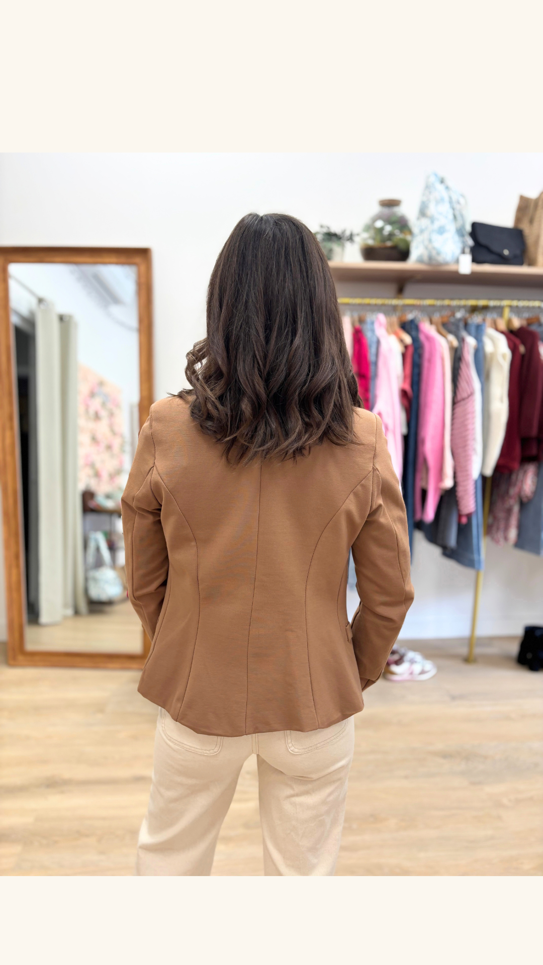Veste courte Quitterie camel