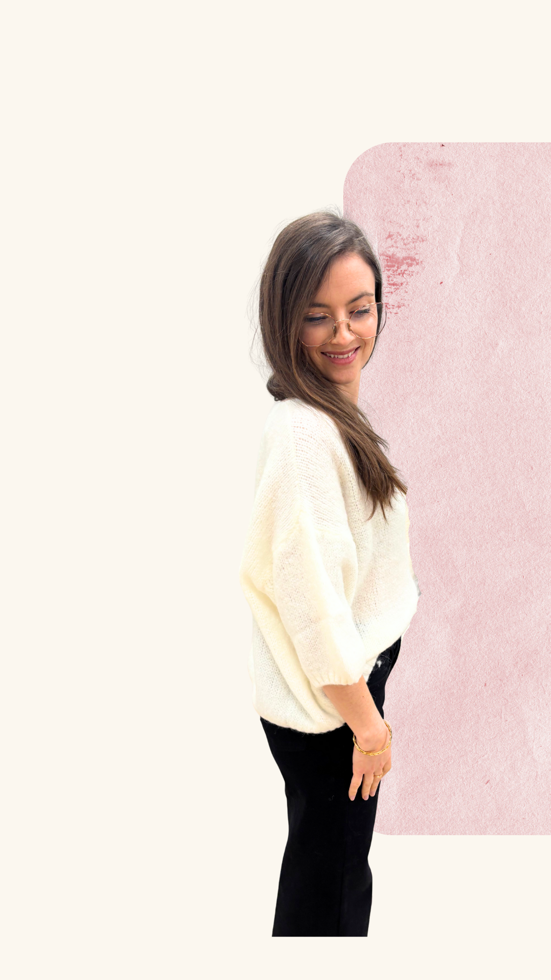 Maille Charlotte blanc Alpaga