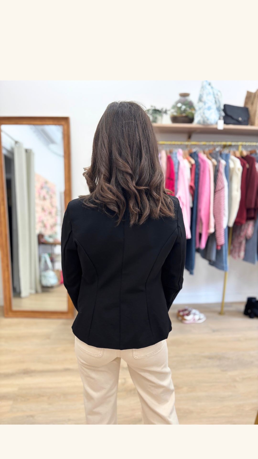 Veste courte Quitterie noir