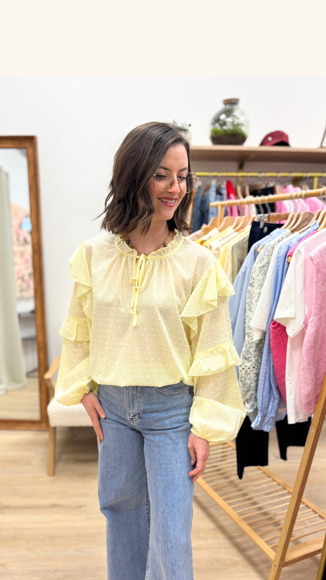 Chemise Lise jaune