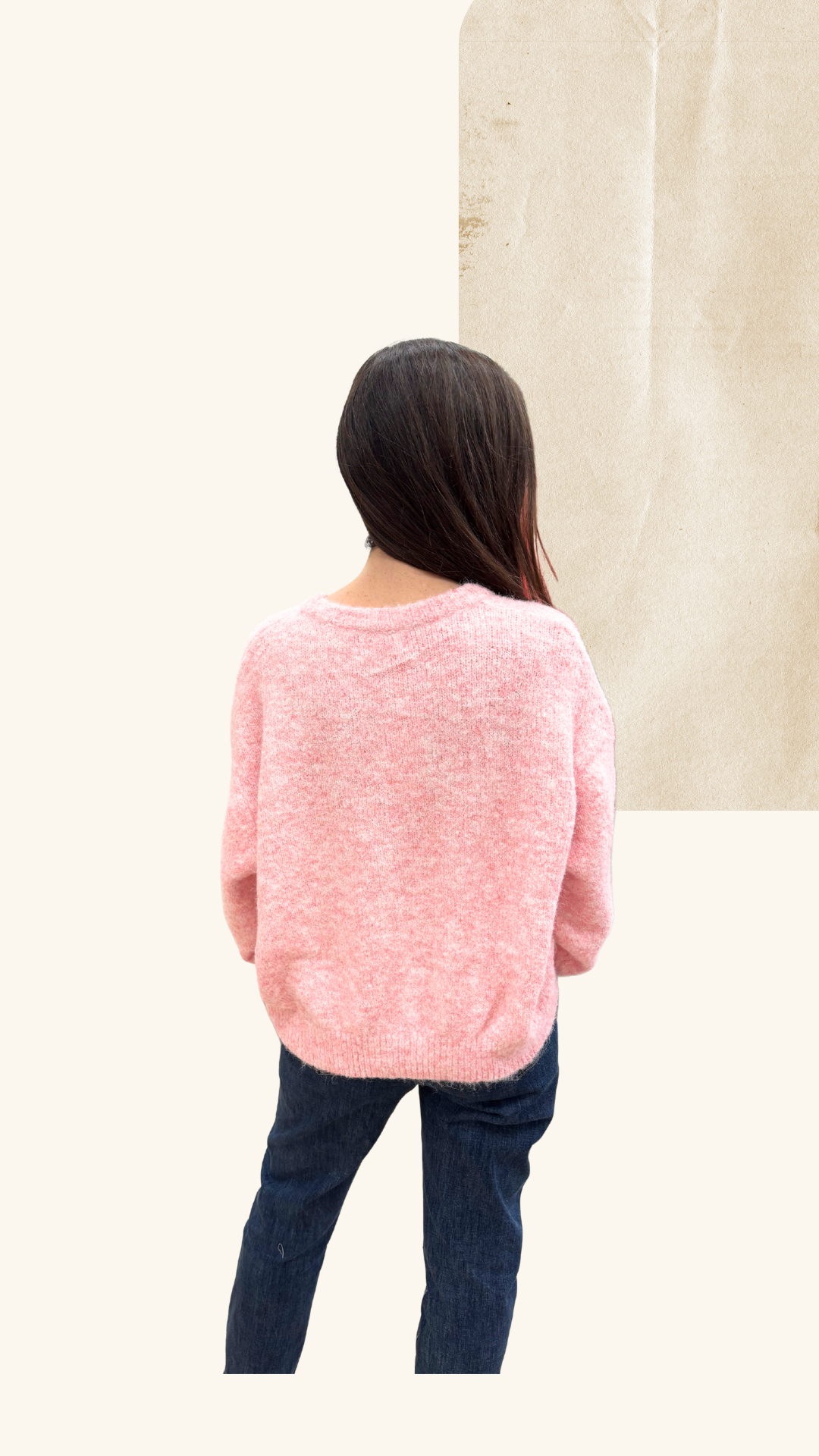 Gilet Thelma rose pâle