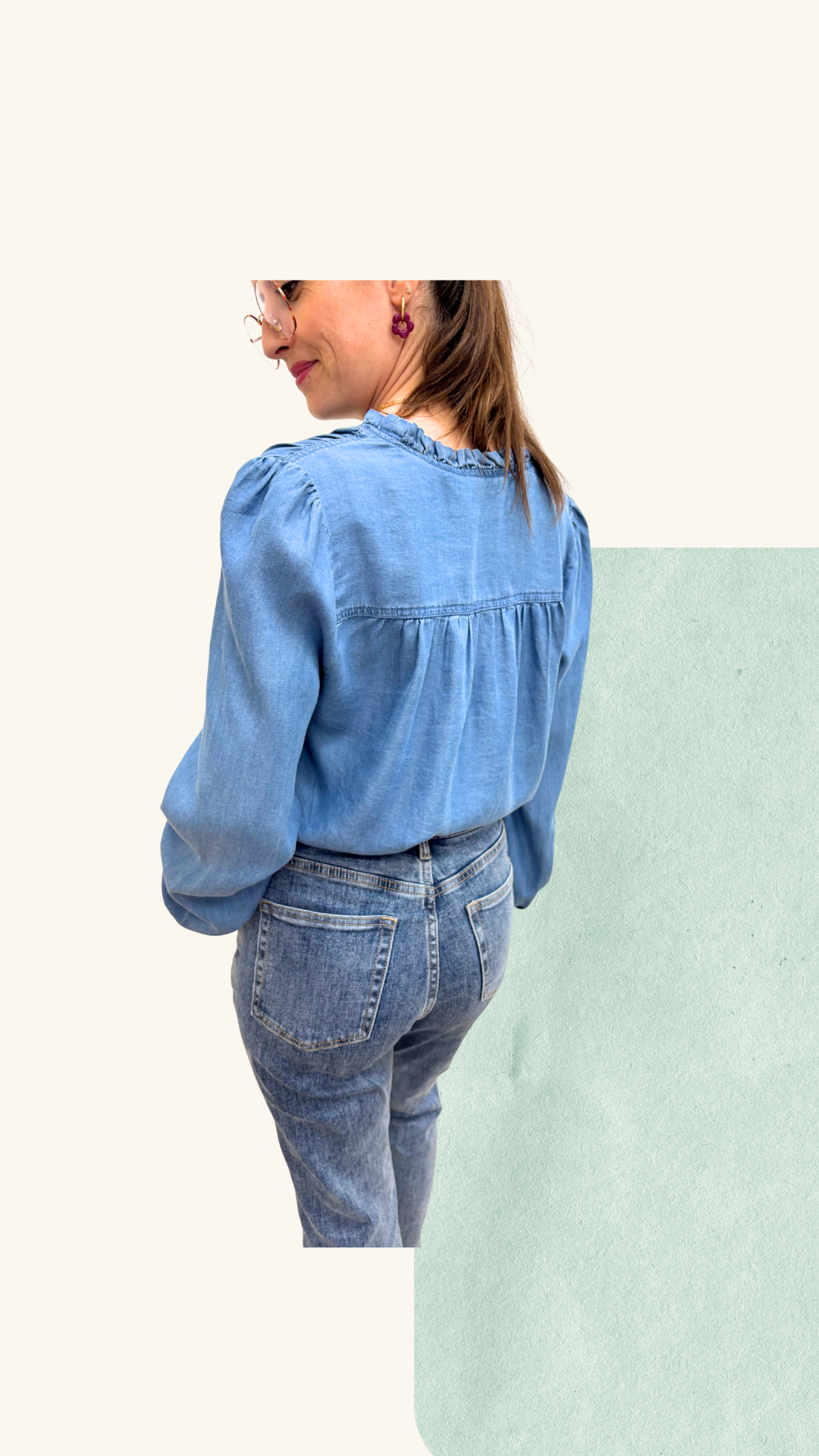 Chemise Bérénice bleue