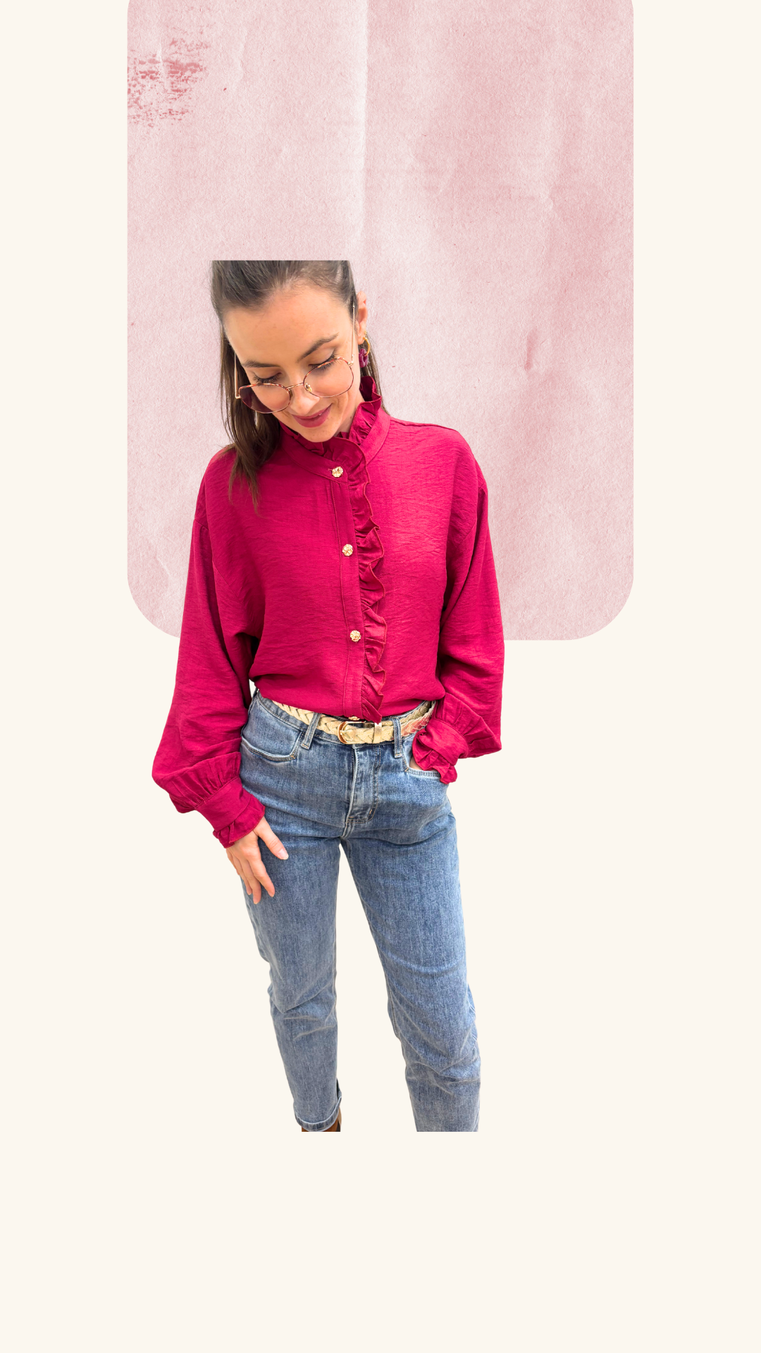 Chemise Capucine fuschia