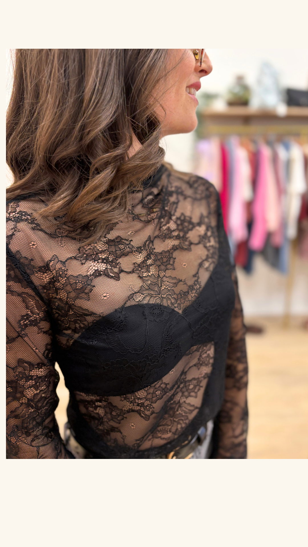 Top Désirée noir