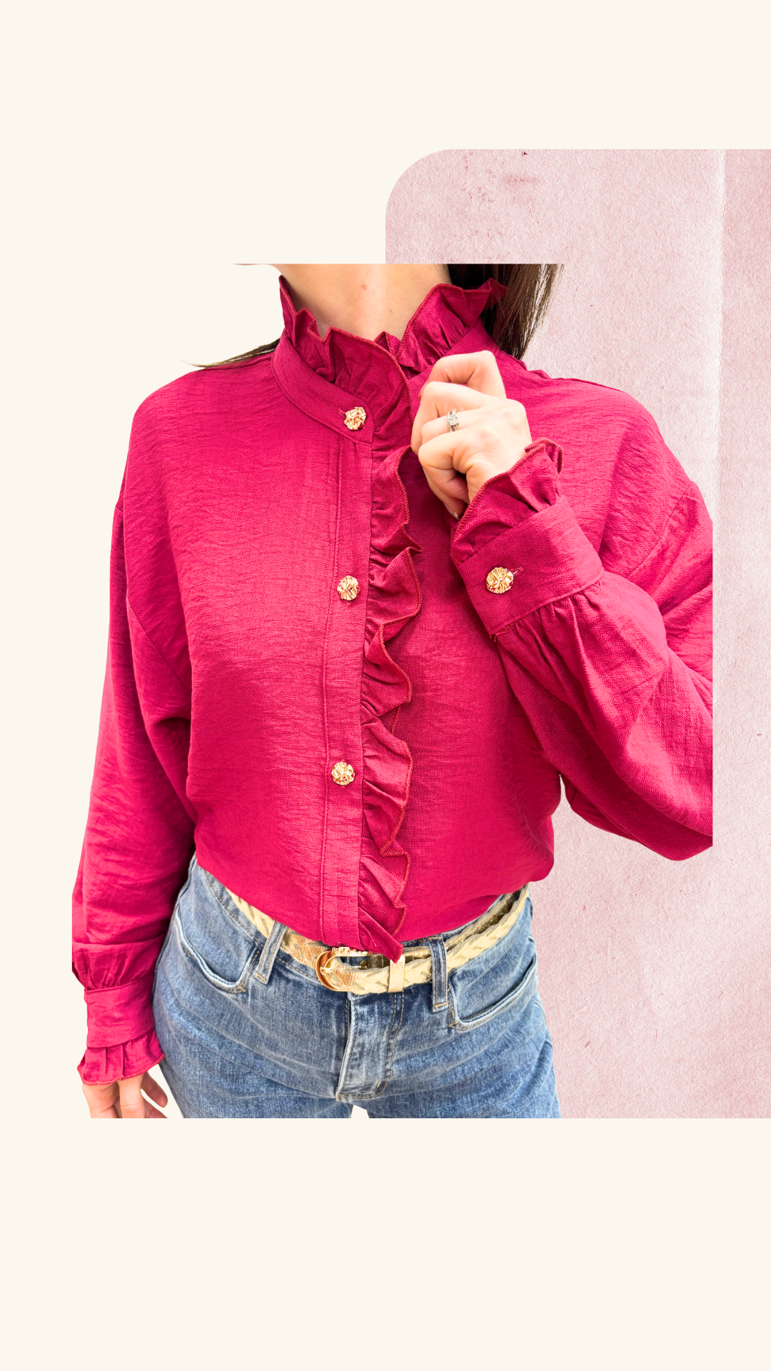 Chemise Capucine fuschia