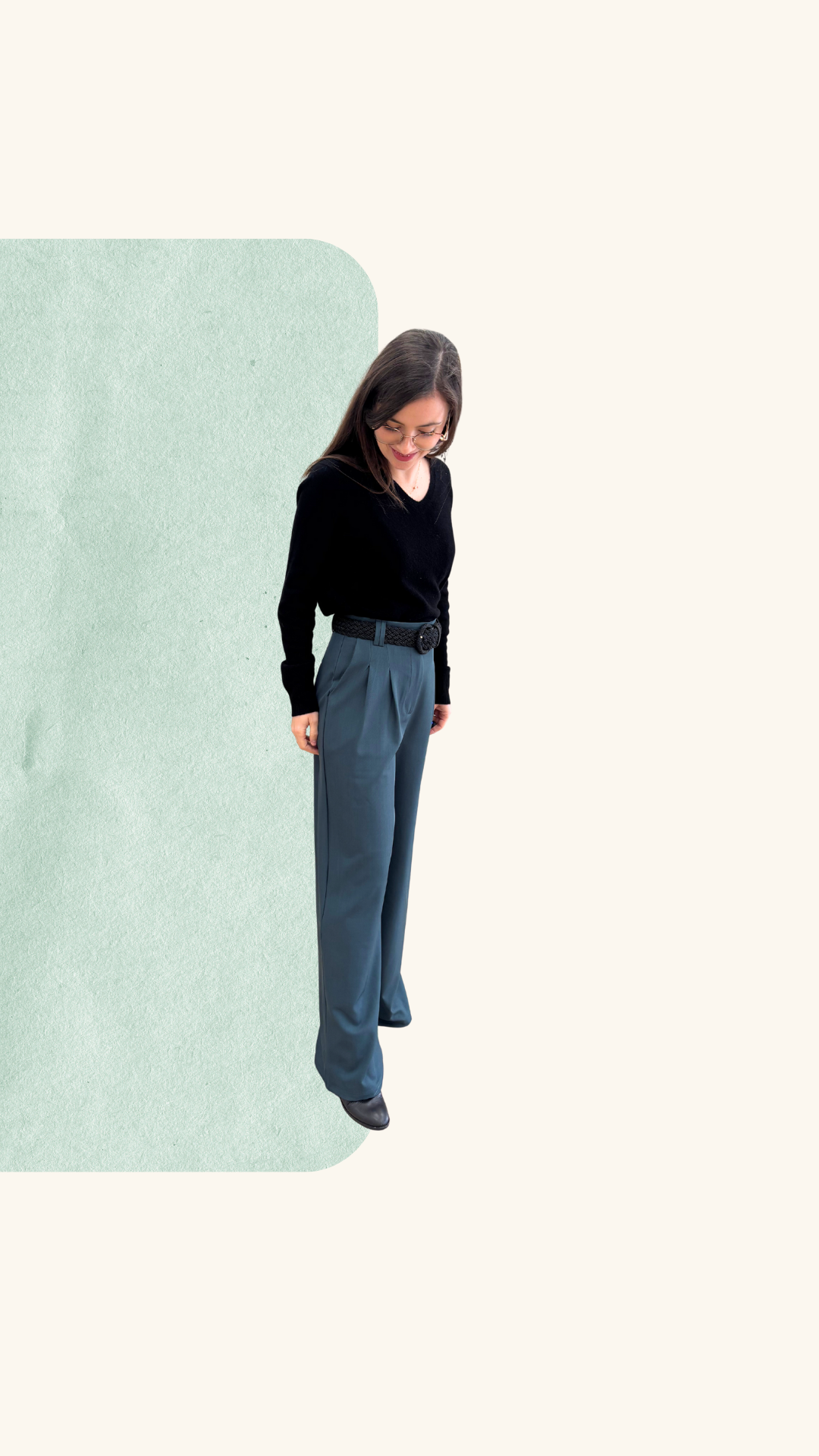 Pantalon tailleur Noah sapin