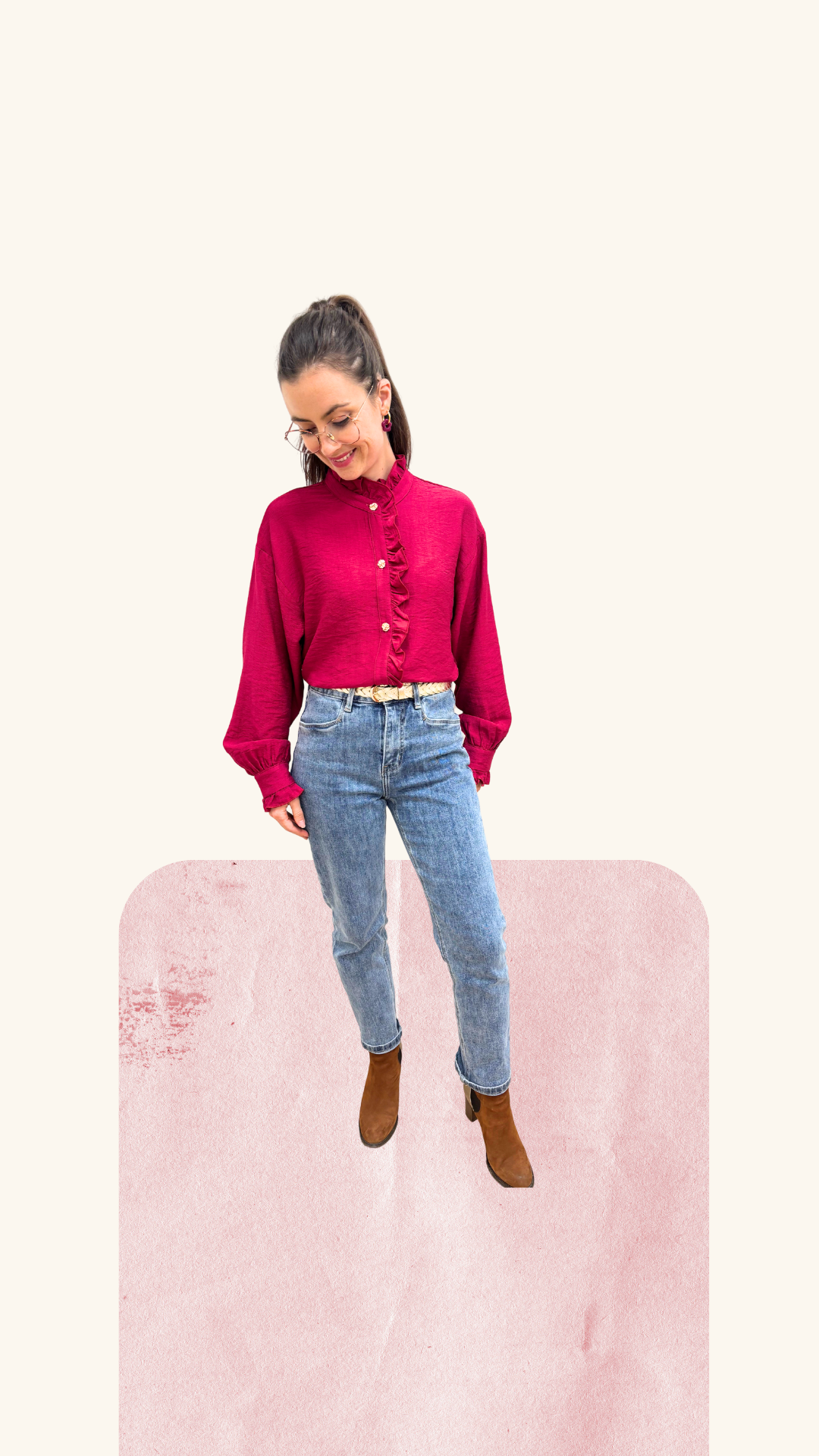 Chemise Capucine fuschia