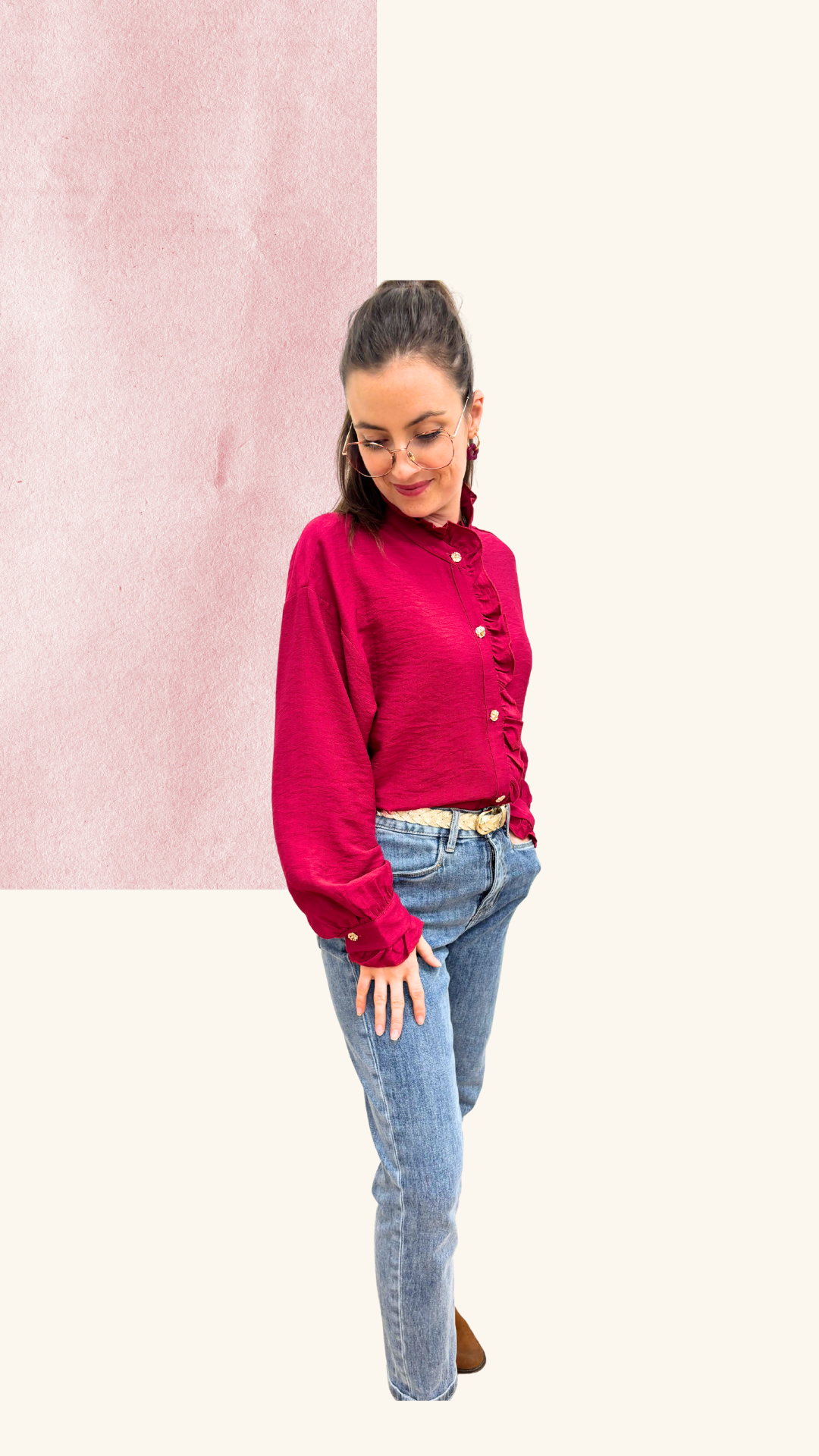 Chemise Capucine fuschia