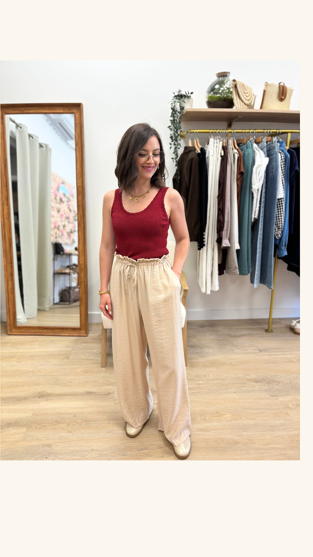 Pantalon Alex beige
