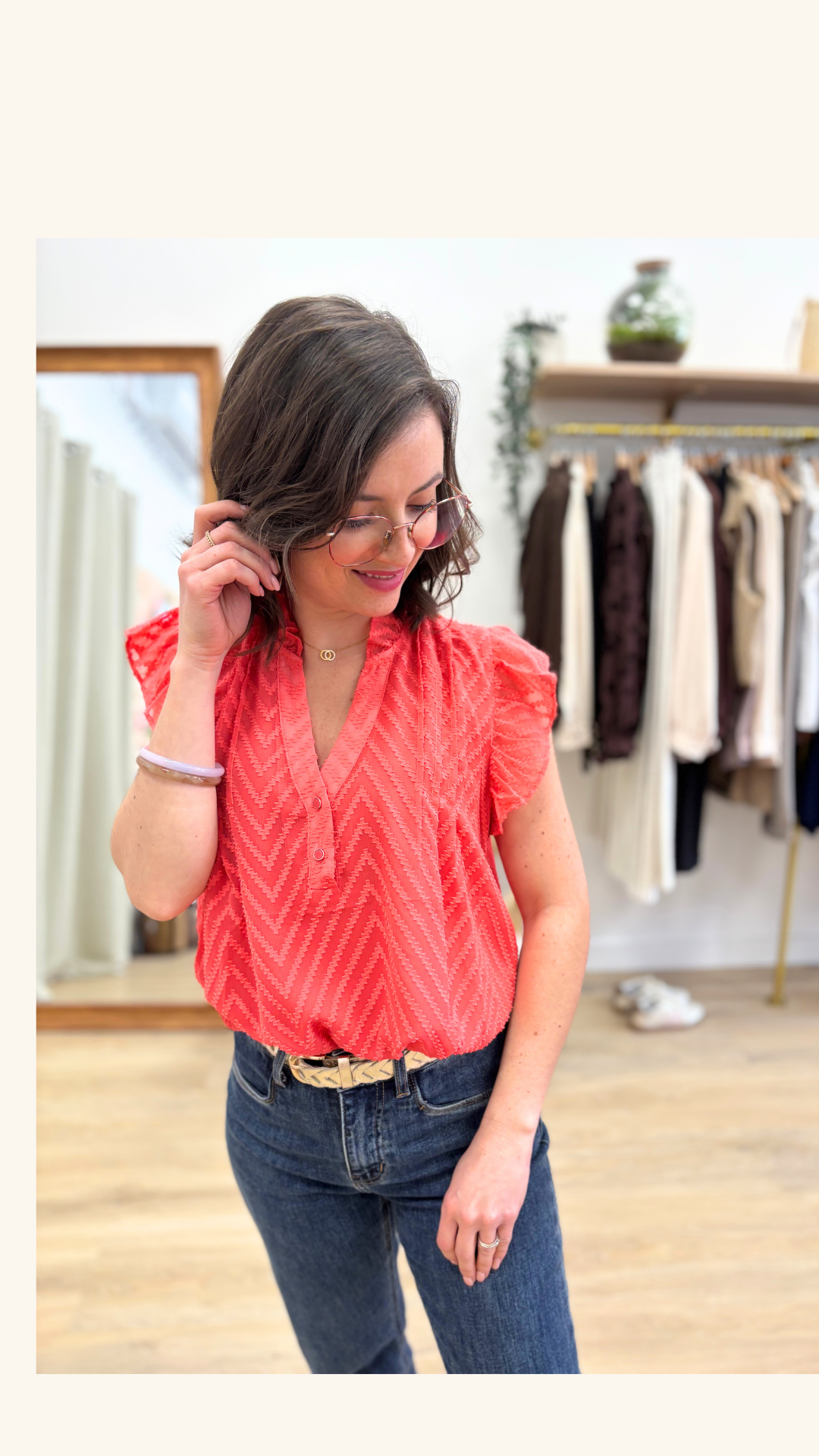 Blouse Marie corail