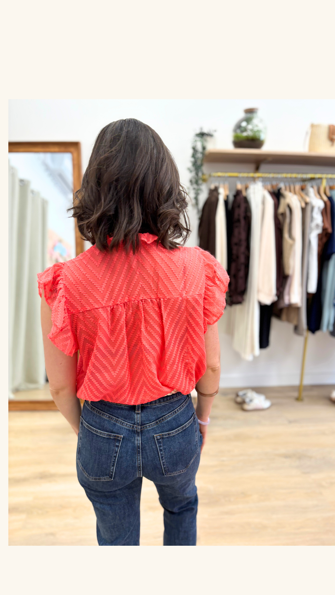 Blouse Marie corail