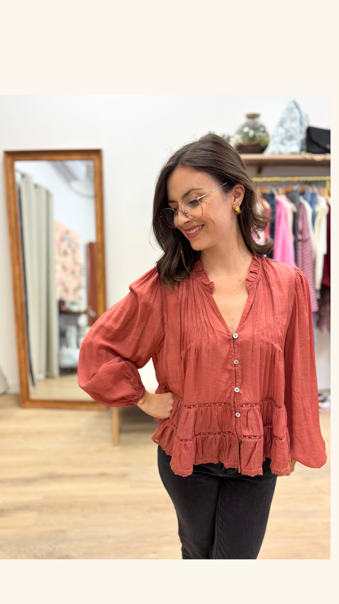 Blouse Rebecca rose
