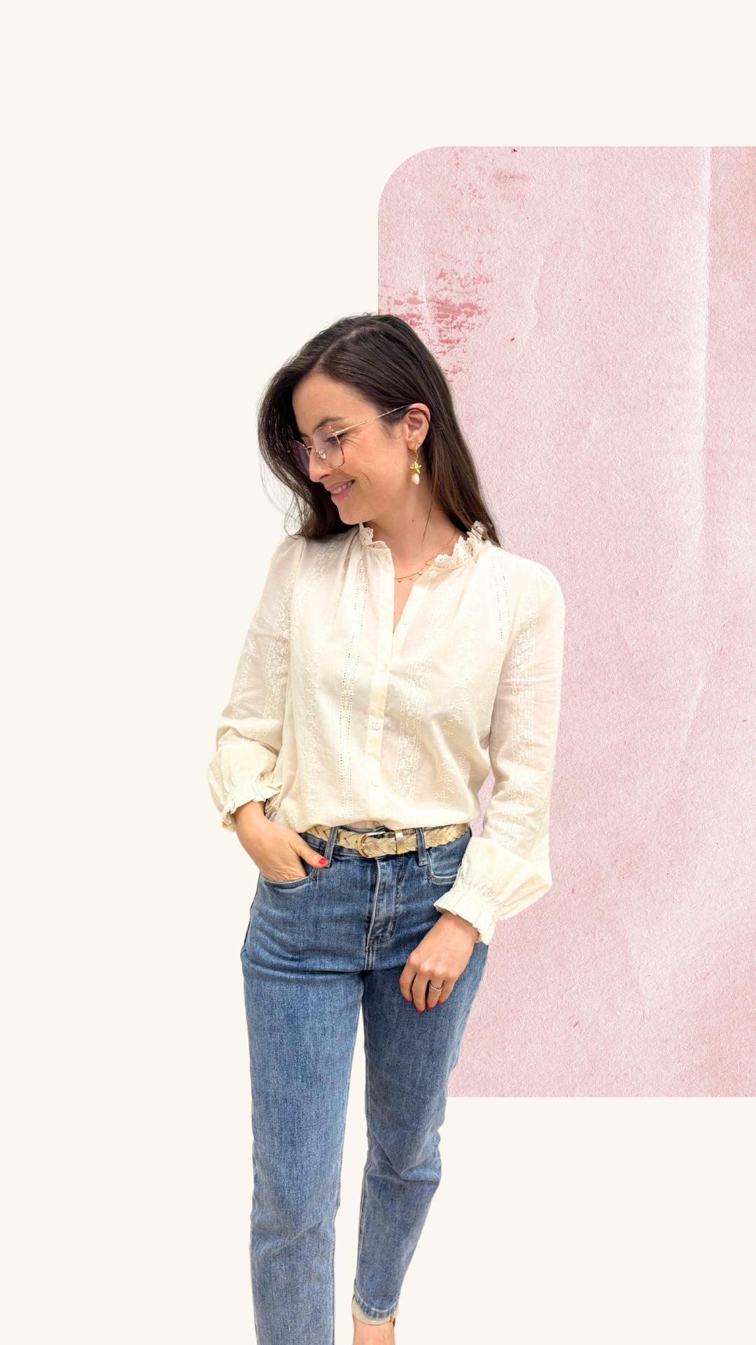 Chemise Thaïs crème