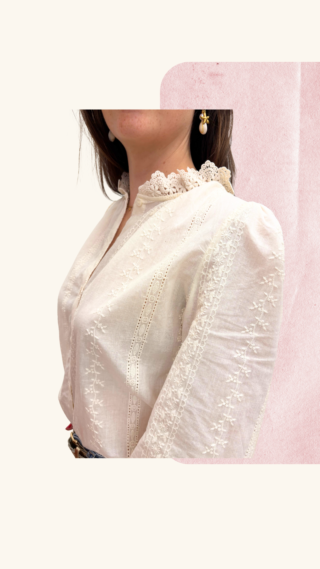 Chemise Thaïs crème