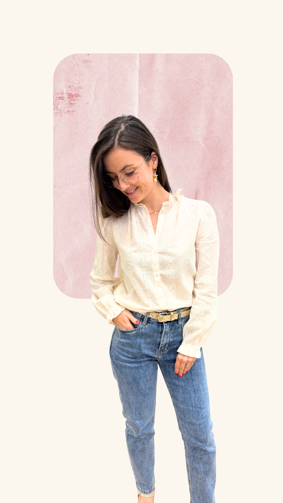 Chemise Thaïs crème