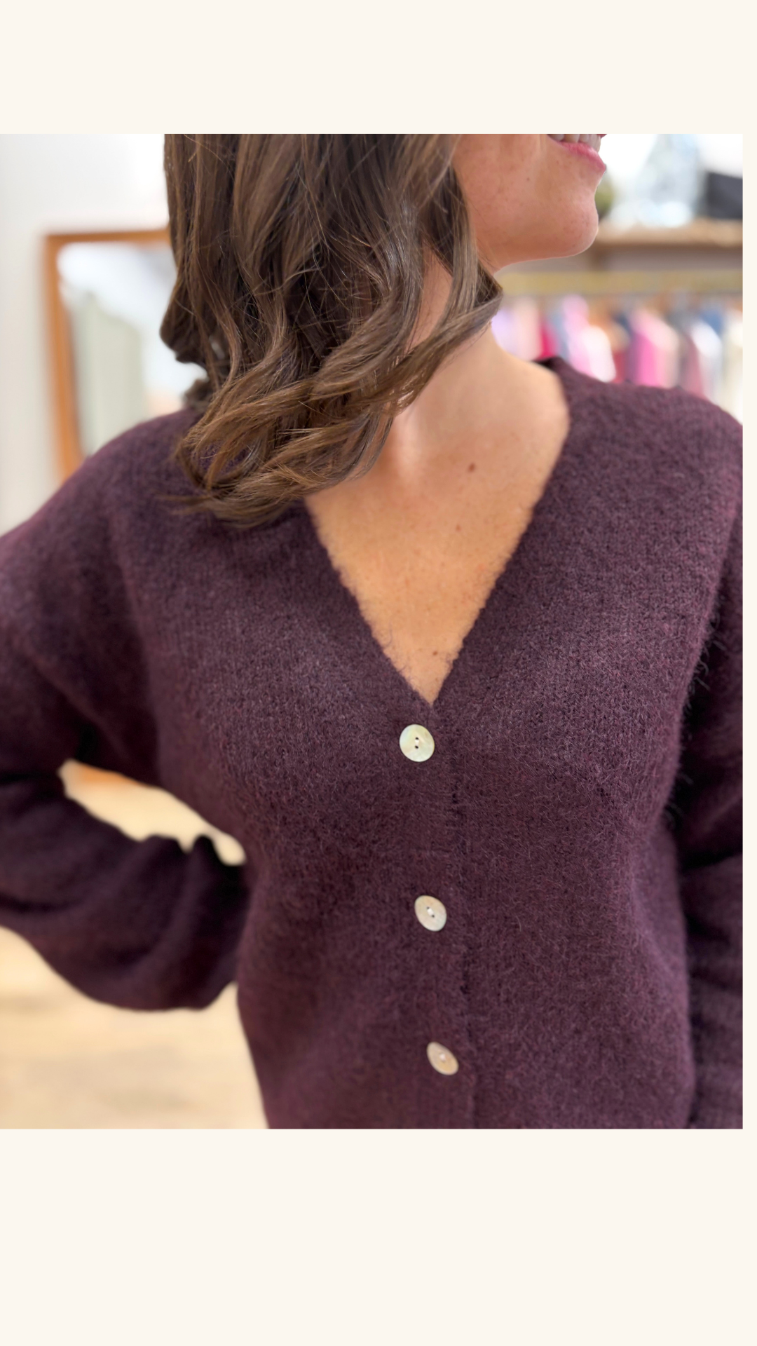 Gilet Adeline bordeaux