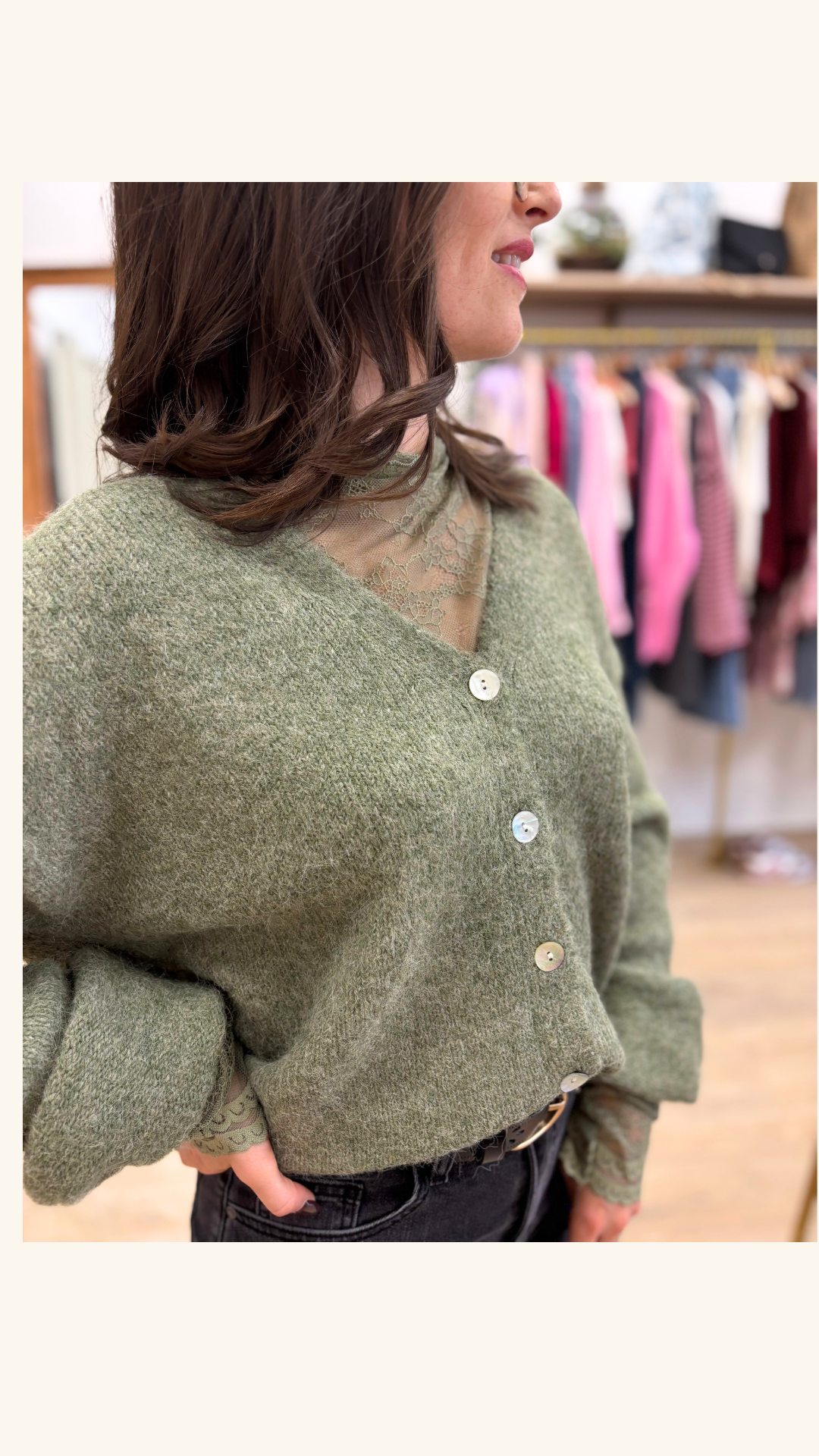Gilet Adeline vert