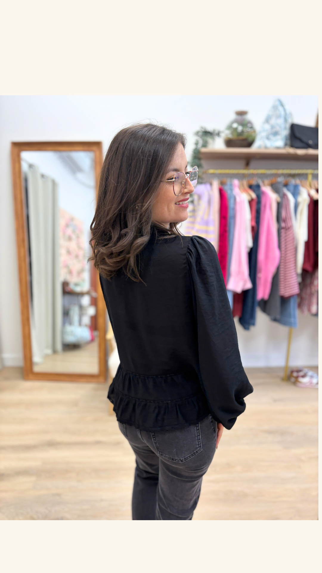 Blouse Rebecca noir