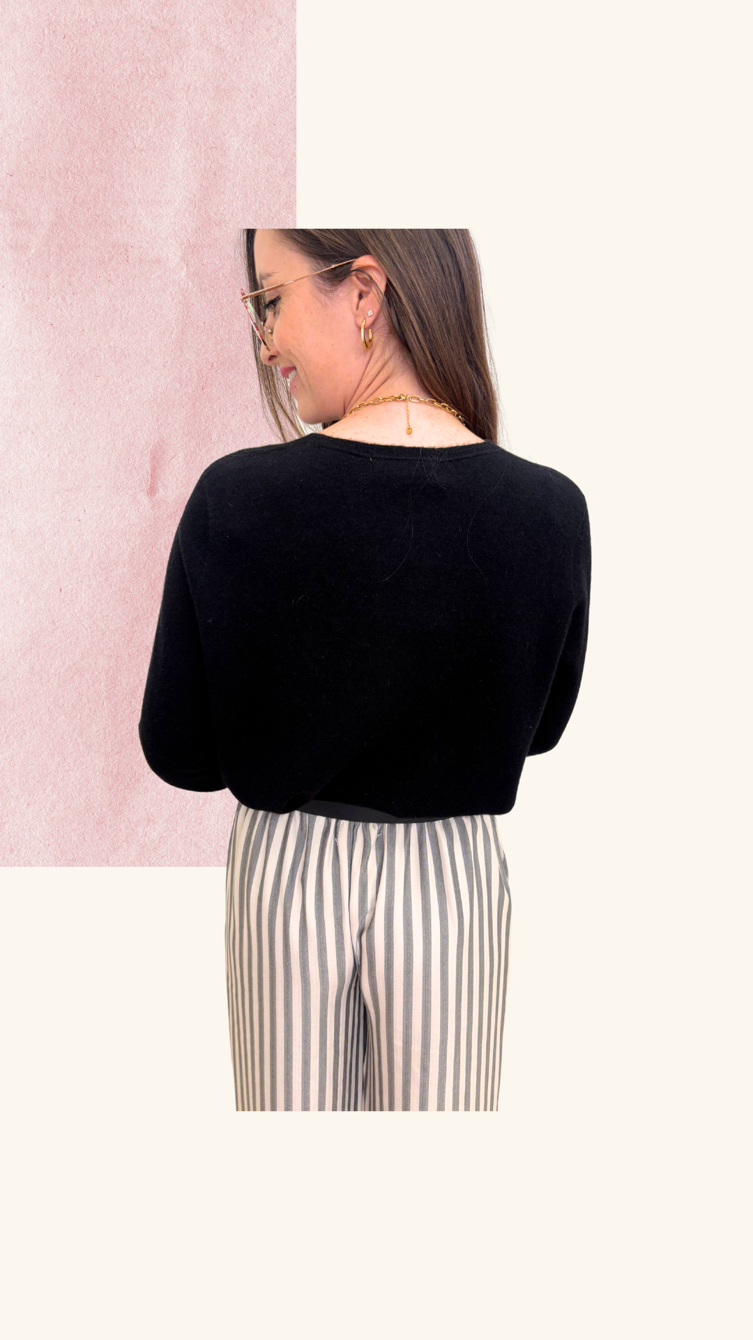 Pull Aurore noir 100% laine mérinos