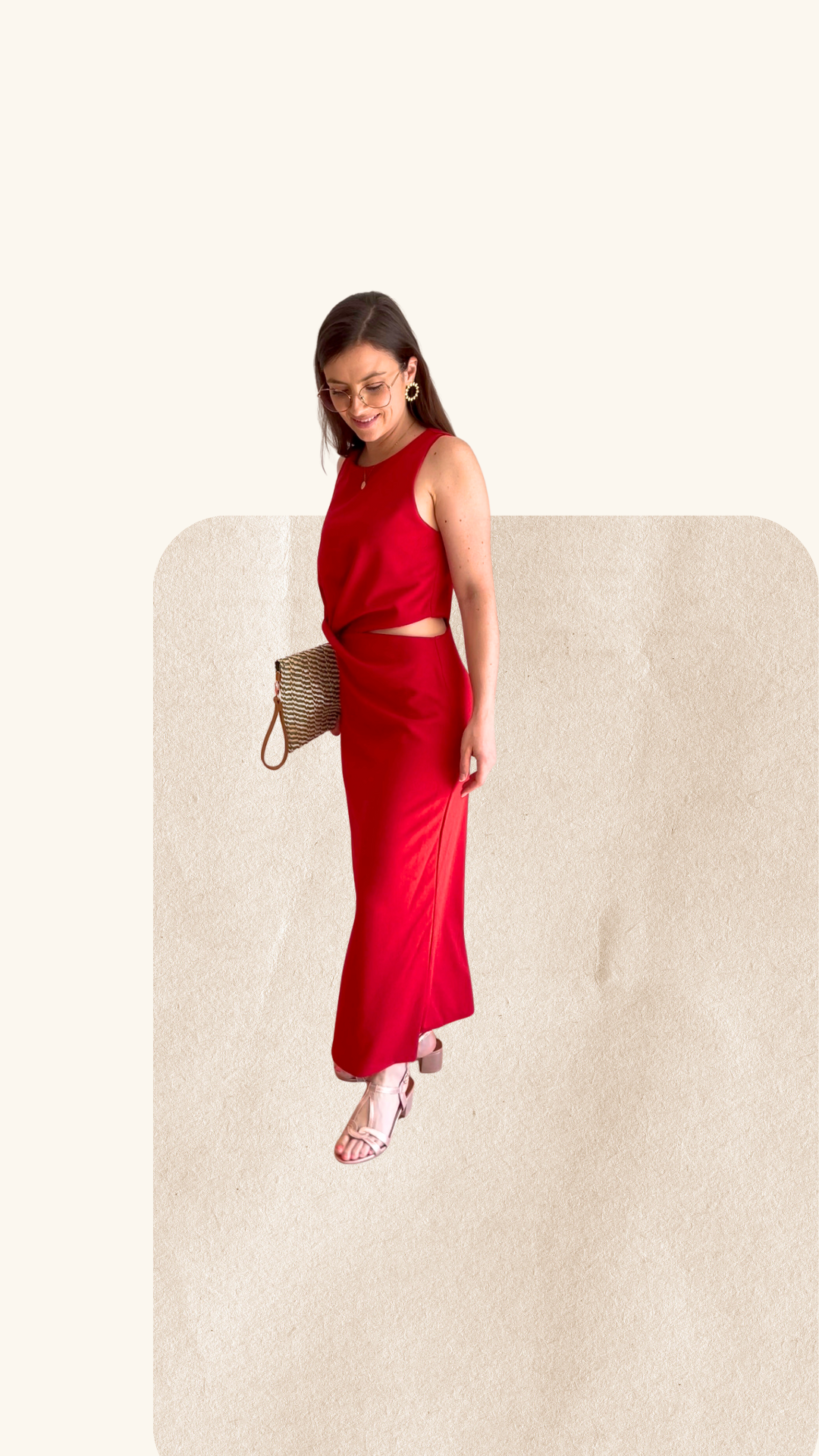 Robe longue asymétrique Eva