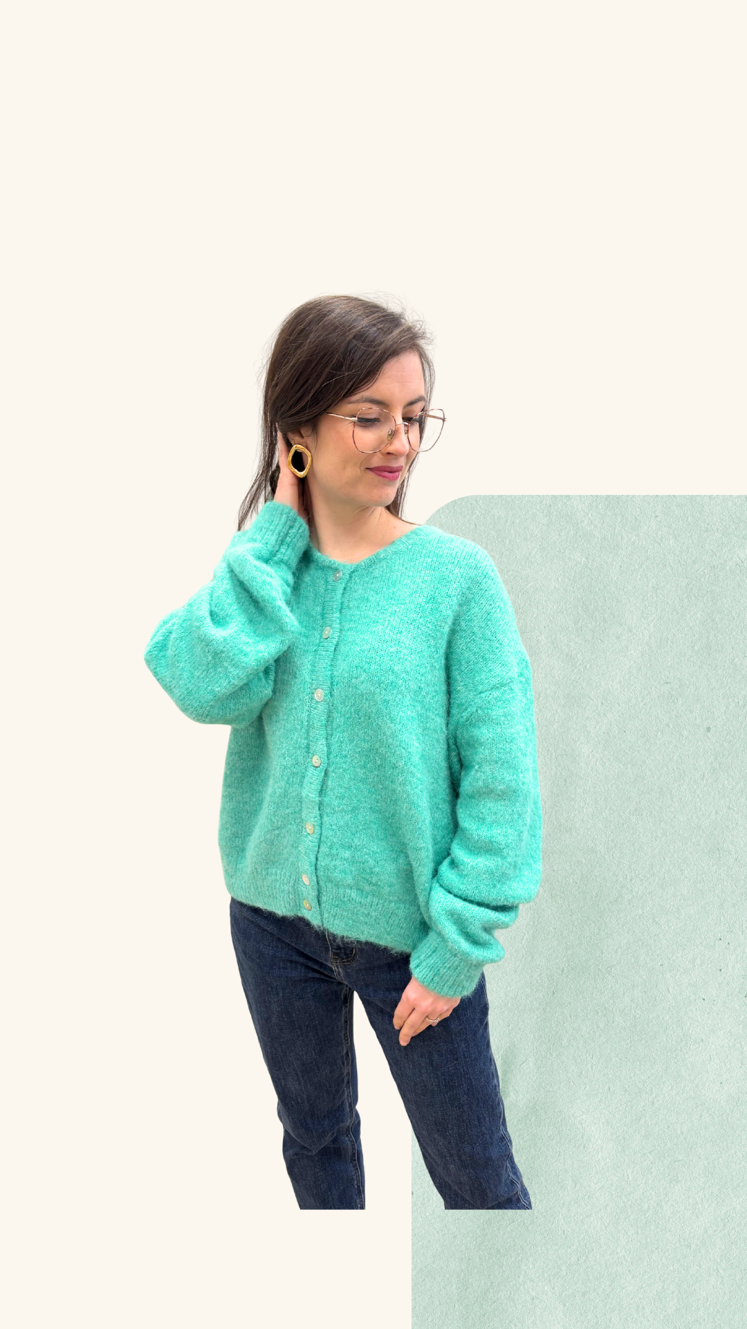 Gilet Thelma emeraude