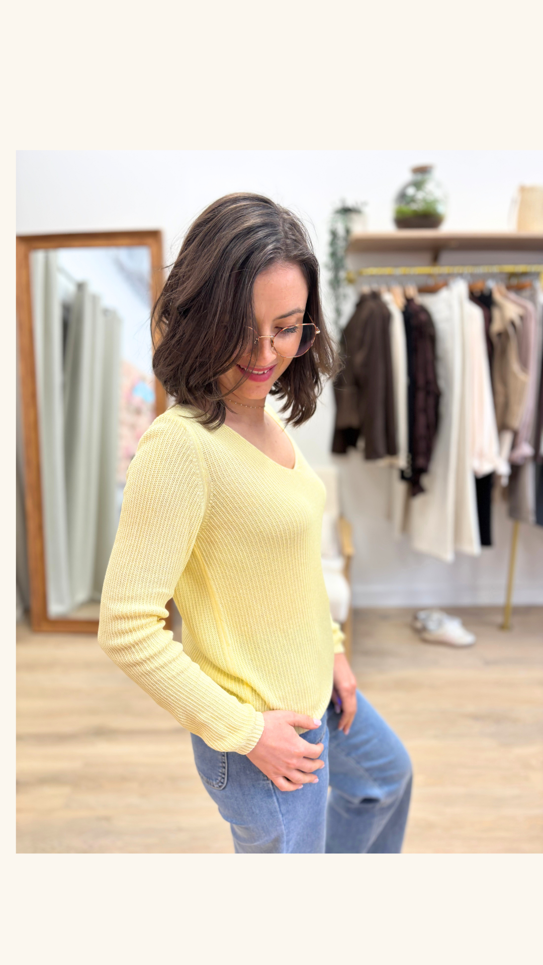Pull Claudie jaune
