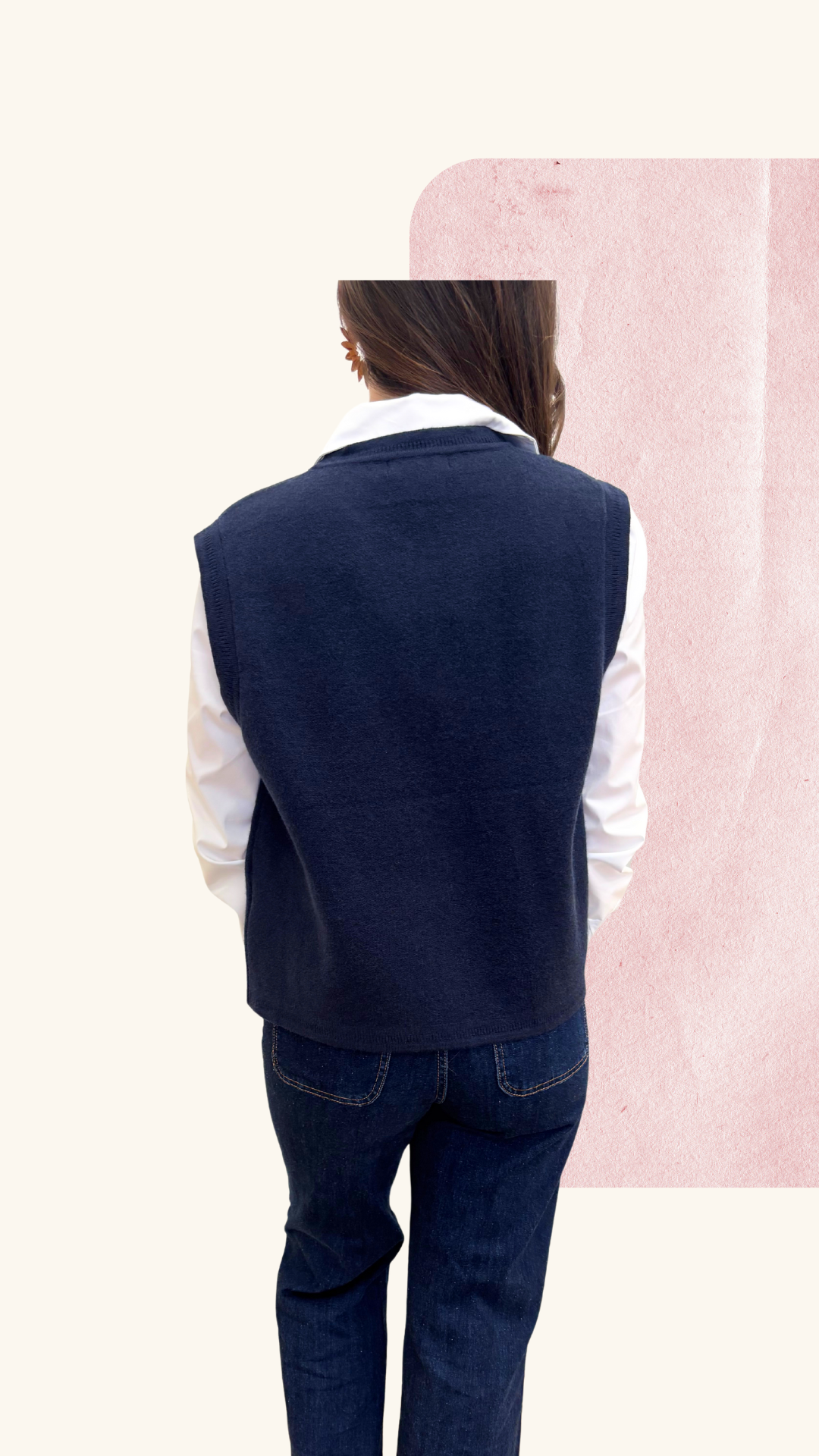 Gilet sans manches Lina marine