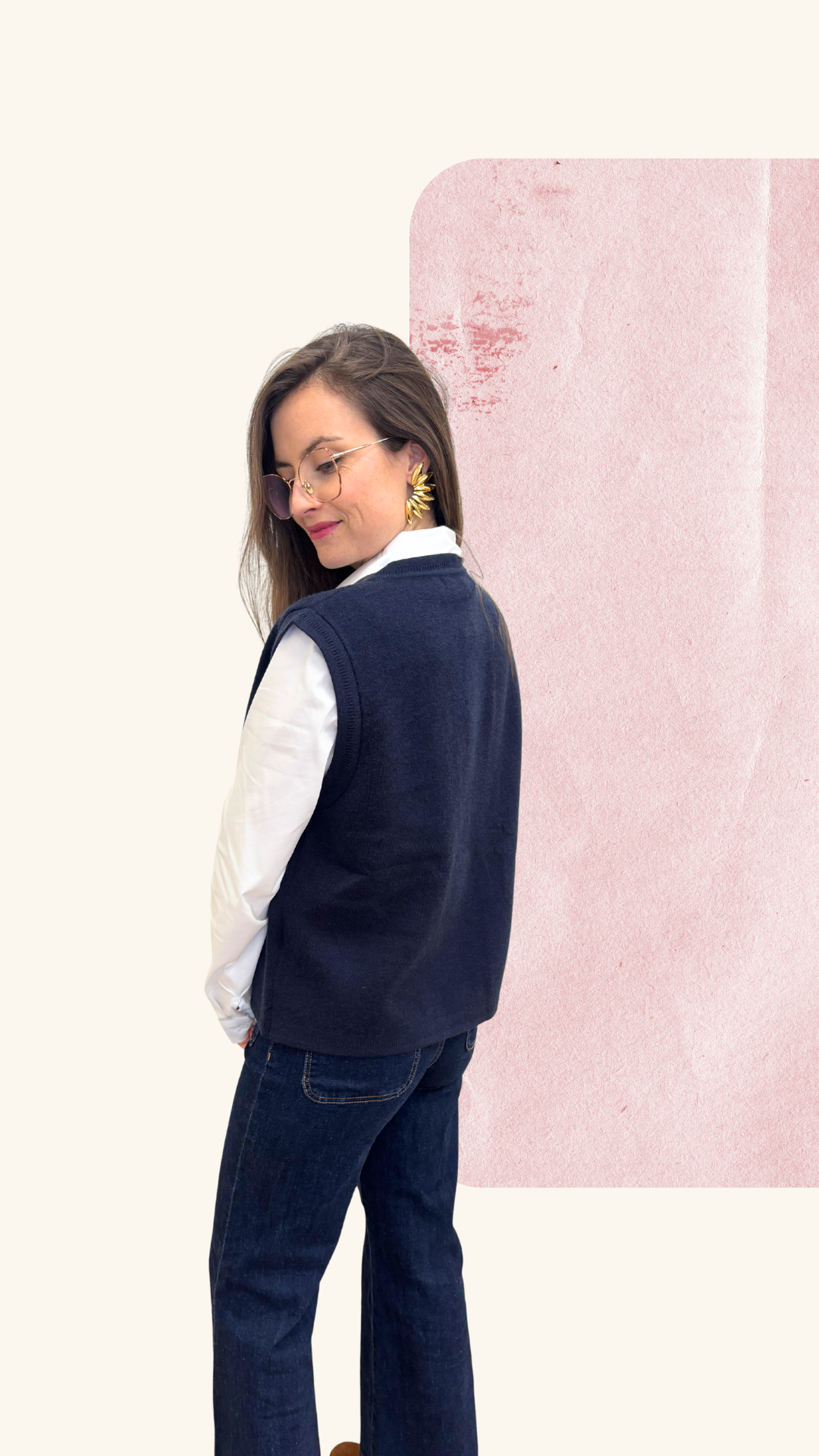 Gilet sans manches Lina marine