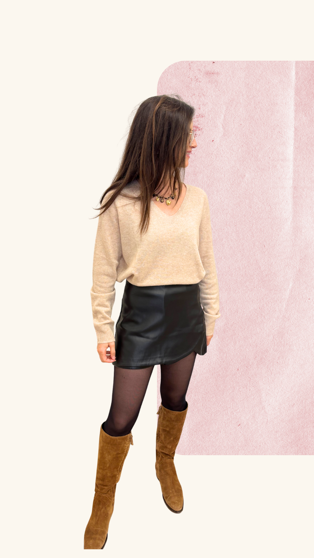 Jupe short Iris noire