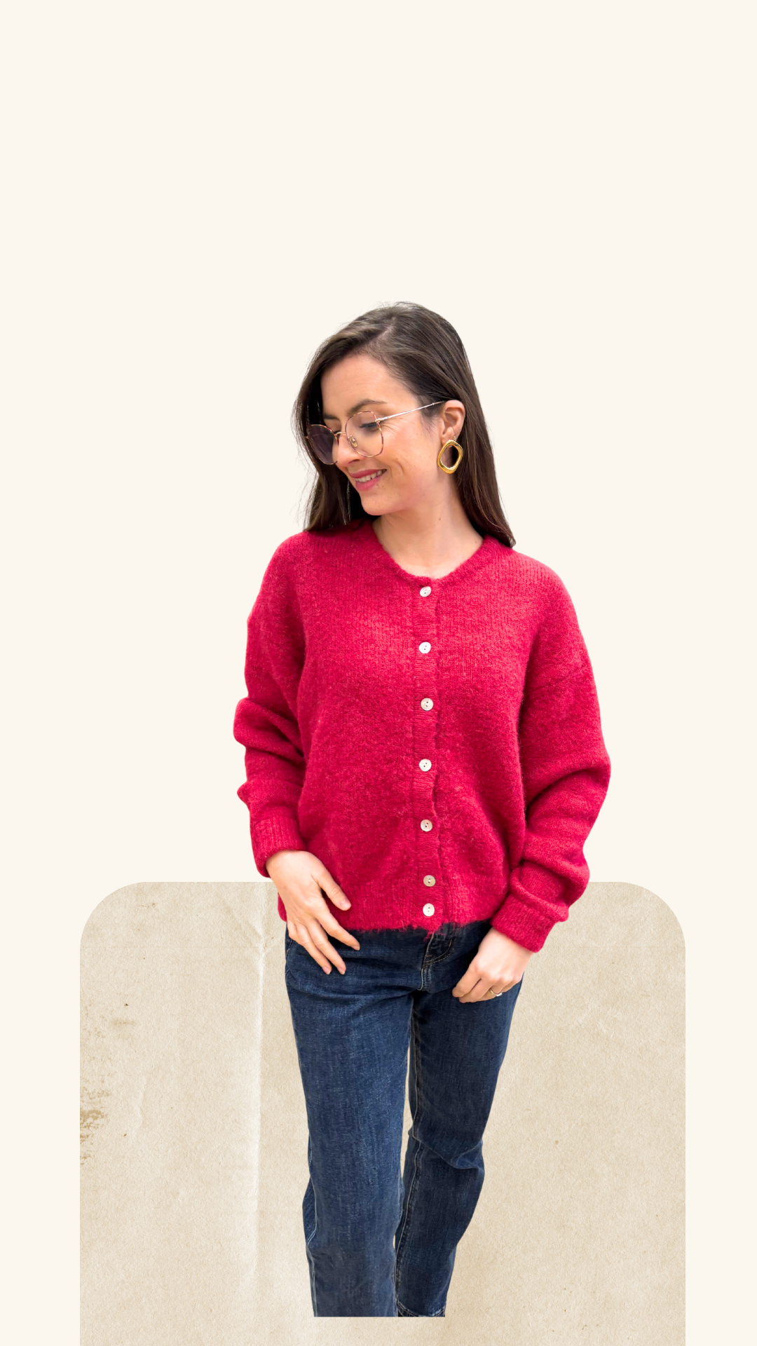 Gilet Thelma fuchsia